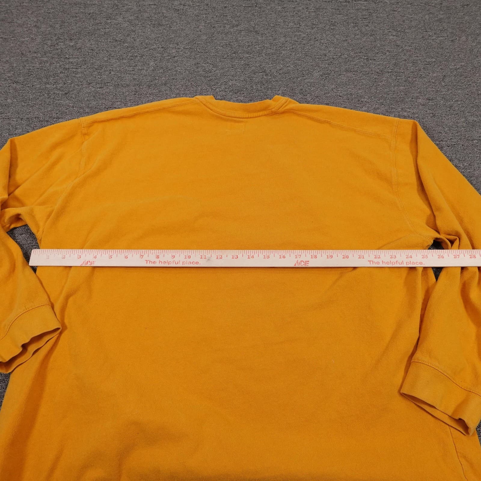 Levi's Sweatshirt Mens XL Yellow Relaxed Fit Crewneck Fleece Logo Pullover - Thumbnail 5