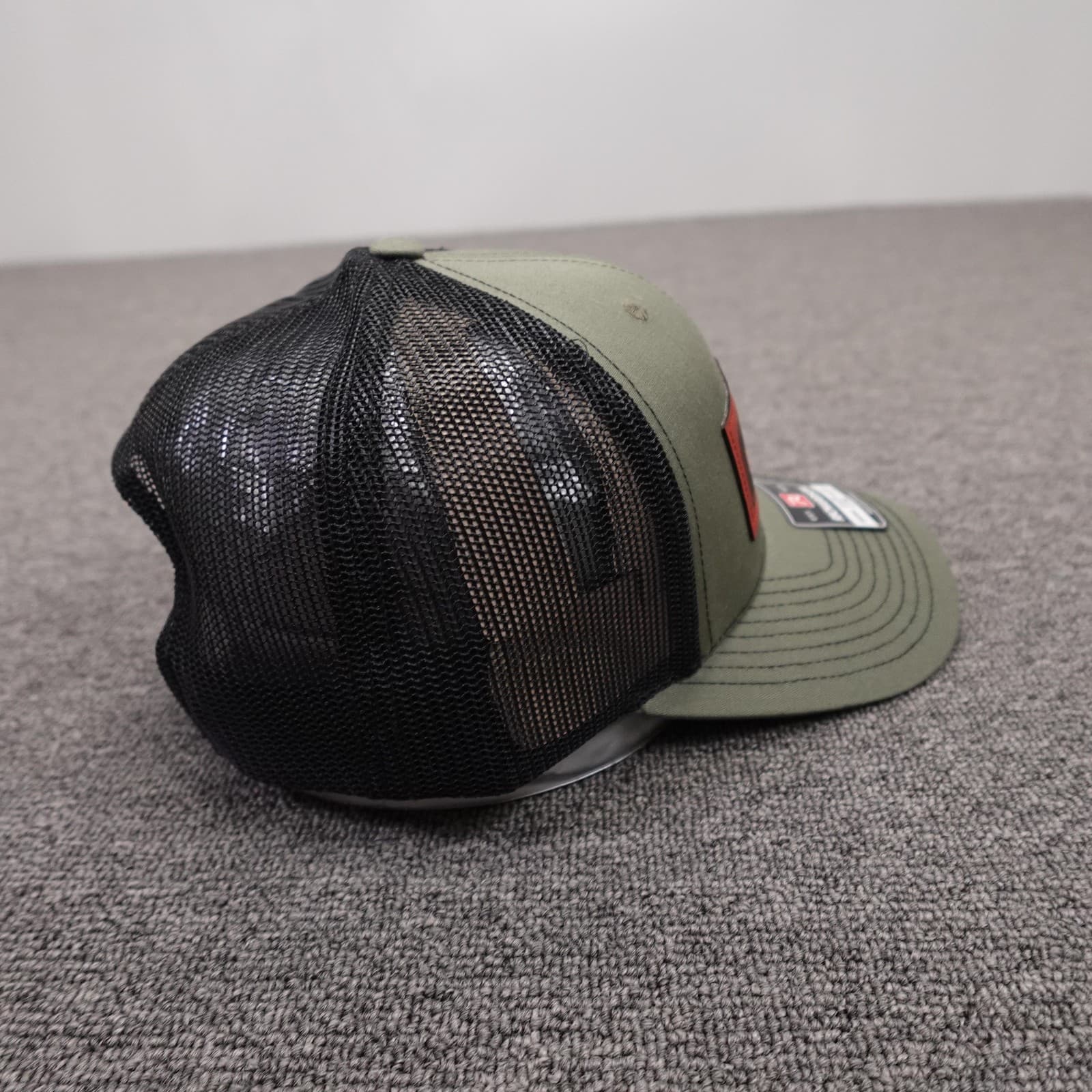 Richardson 112 Newton Crouch Hat Cap Snap Back Mens One Size Green Mesh Trucker - Thumbnail 4