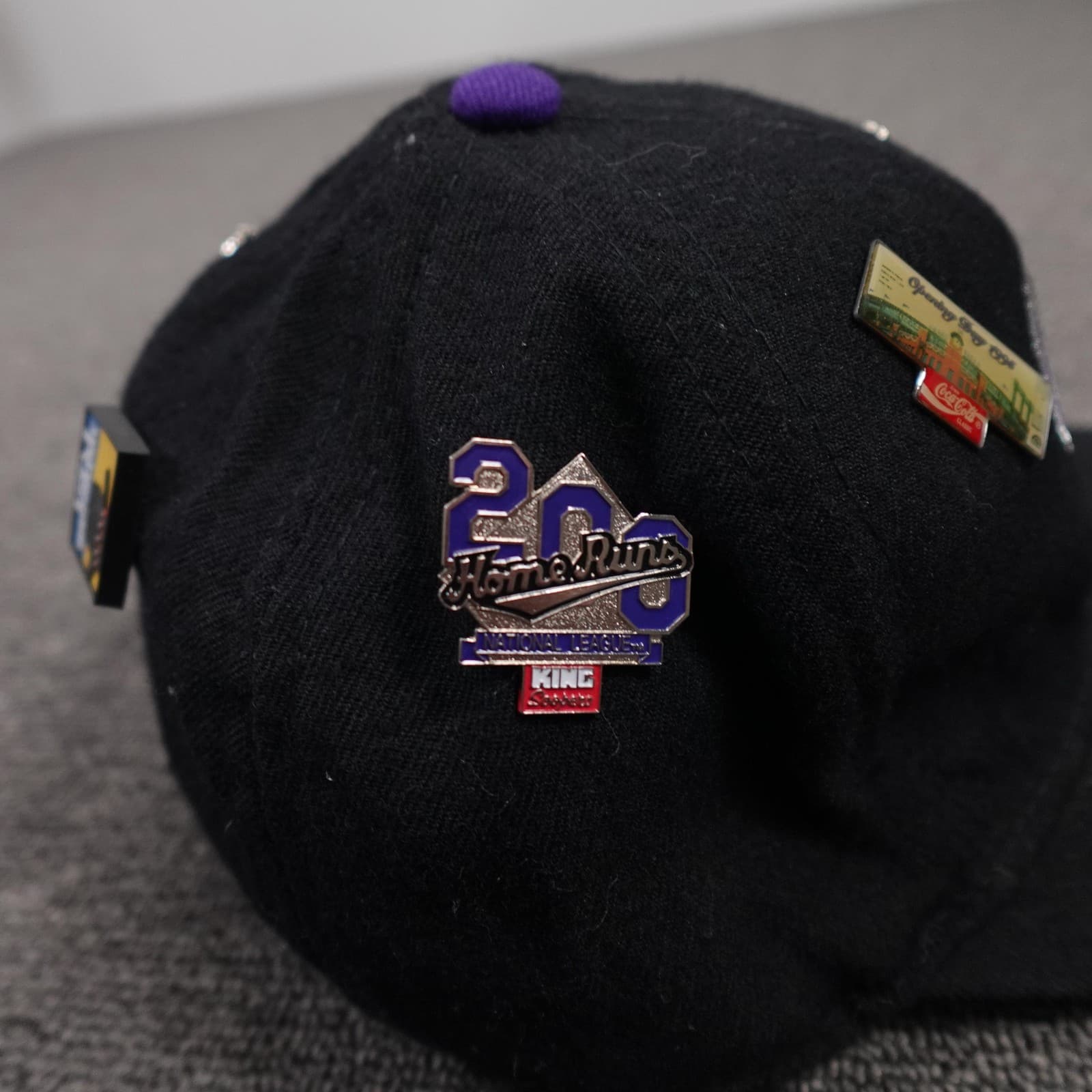 Vintage Colorado Rockies Hat Cap Fitted Mens 7 1/4 Black MLB Sports Specialties - Thumbnail 5