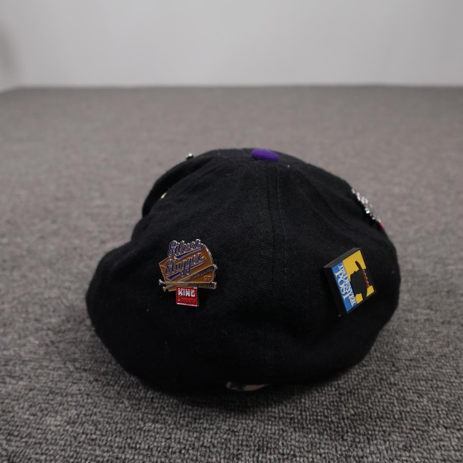Vintage Colorado Rockies Hat Cap Fitted Mens 7 1/4 Black MLB Sports Specialties - Thumbnail 4