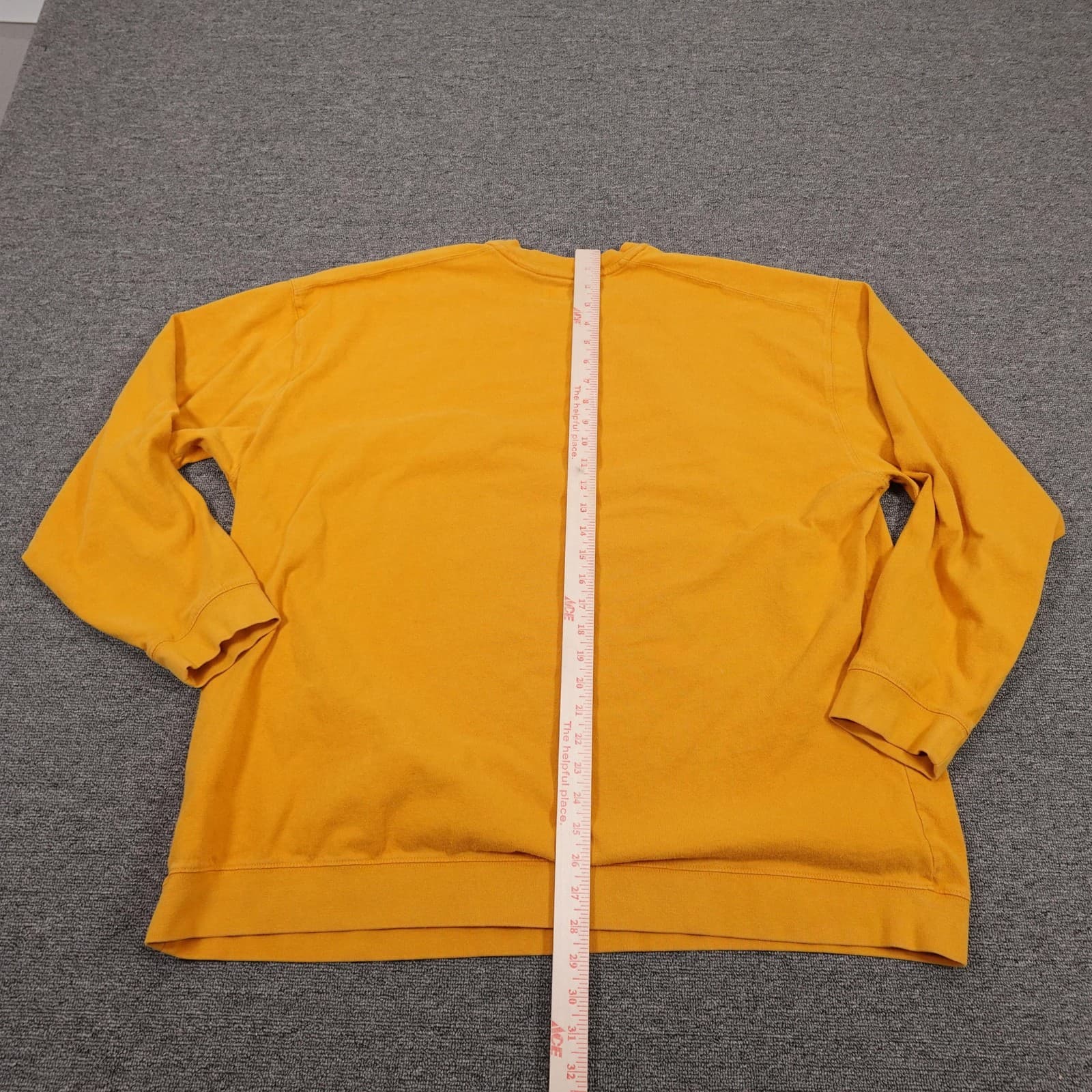 Levi's Sweatshirt Mens XL Yellow Relaxed Fit Crewneck Fleece Logo Pullover - Thumbnail 6