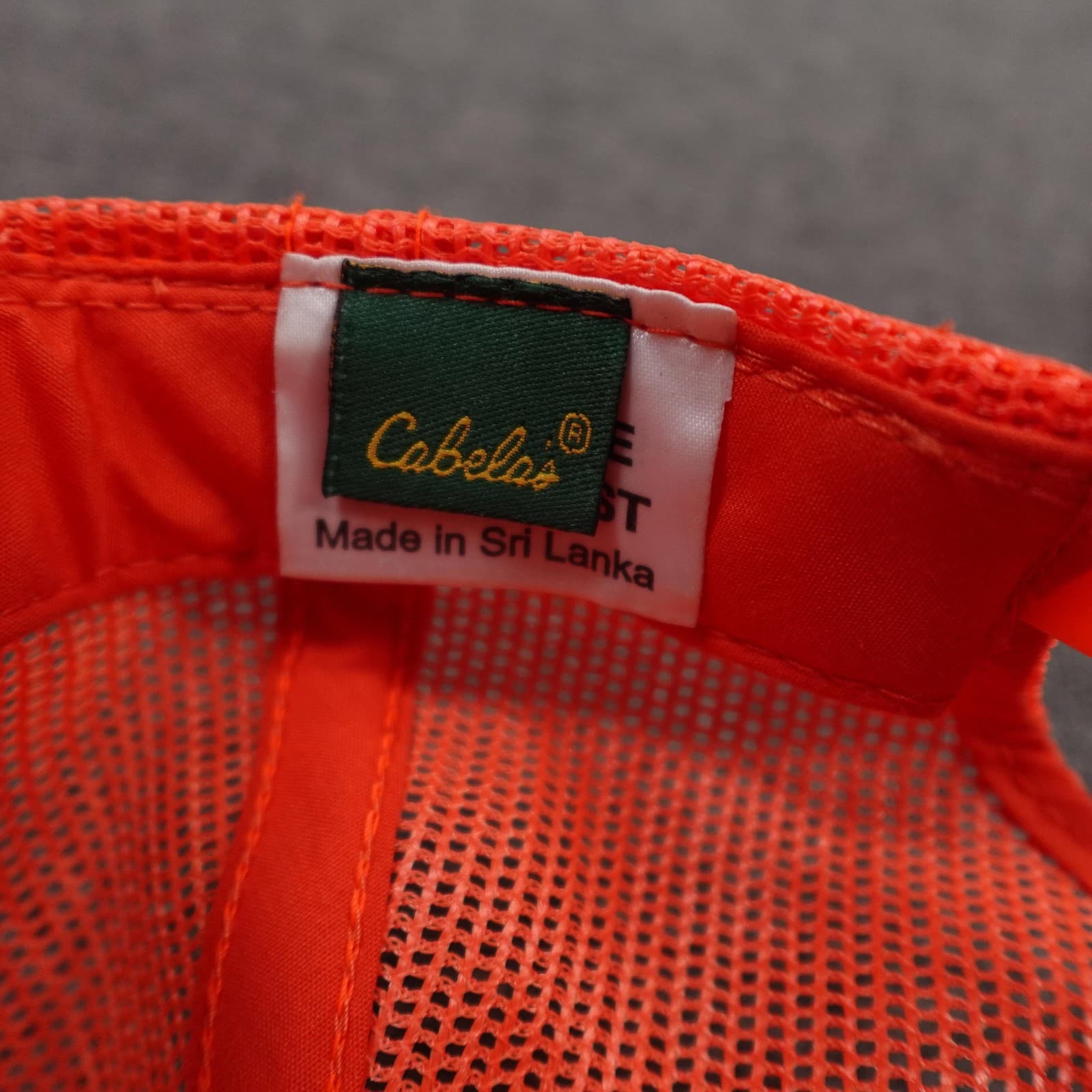 Cabela's Hat Cap Snap Back Mens One Size Blaze Orange Mesh Trucker Hunting - Thumbnail 7