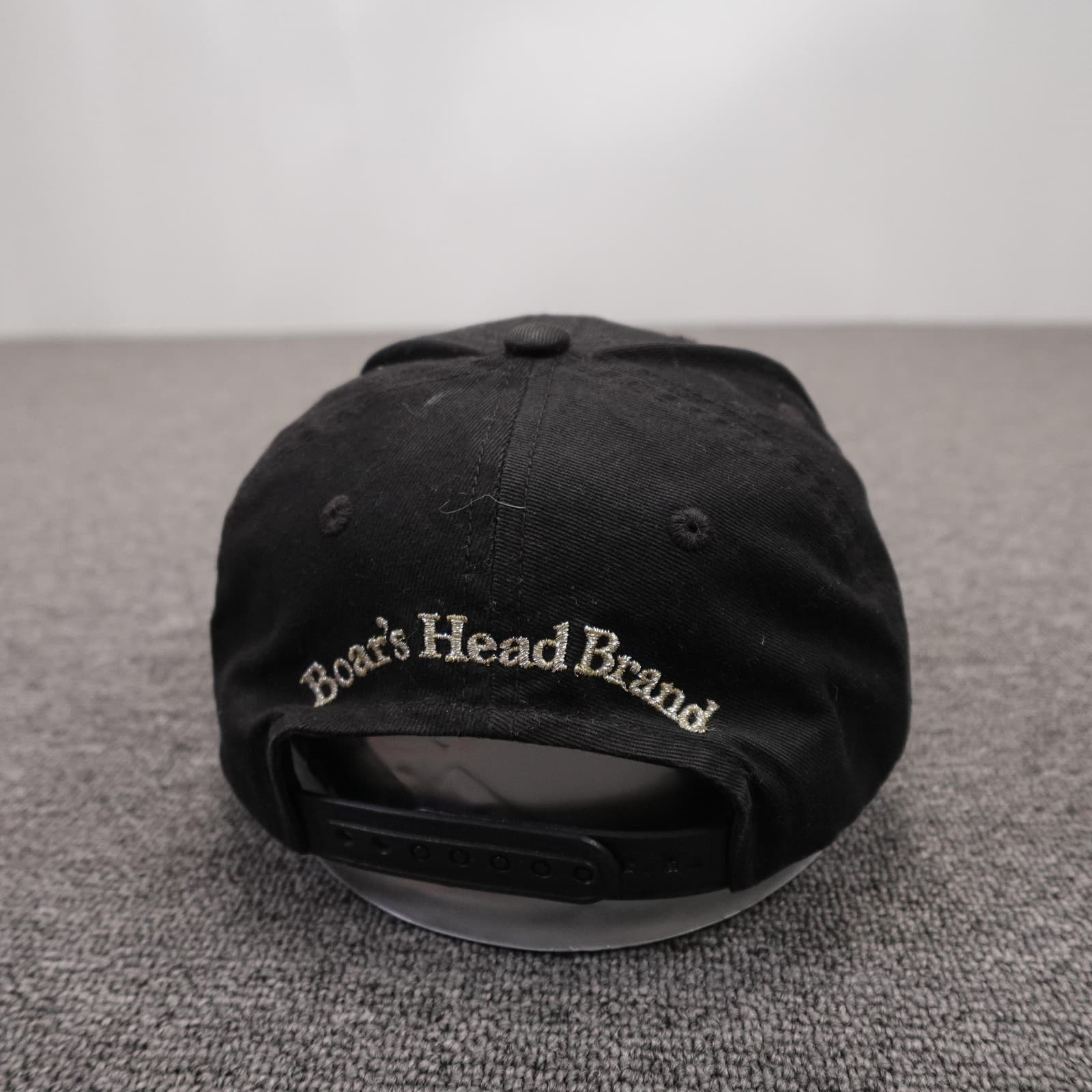 Boar's Head Brand Hat Cap Snap Back Mens One Size Black Twill Baseball Logo - Thumbnail 4