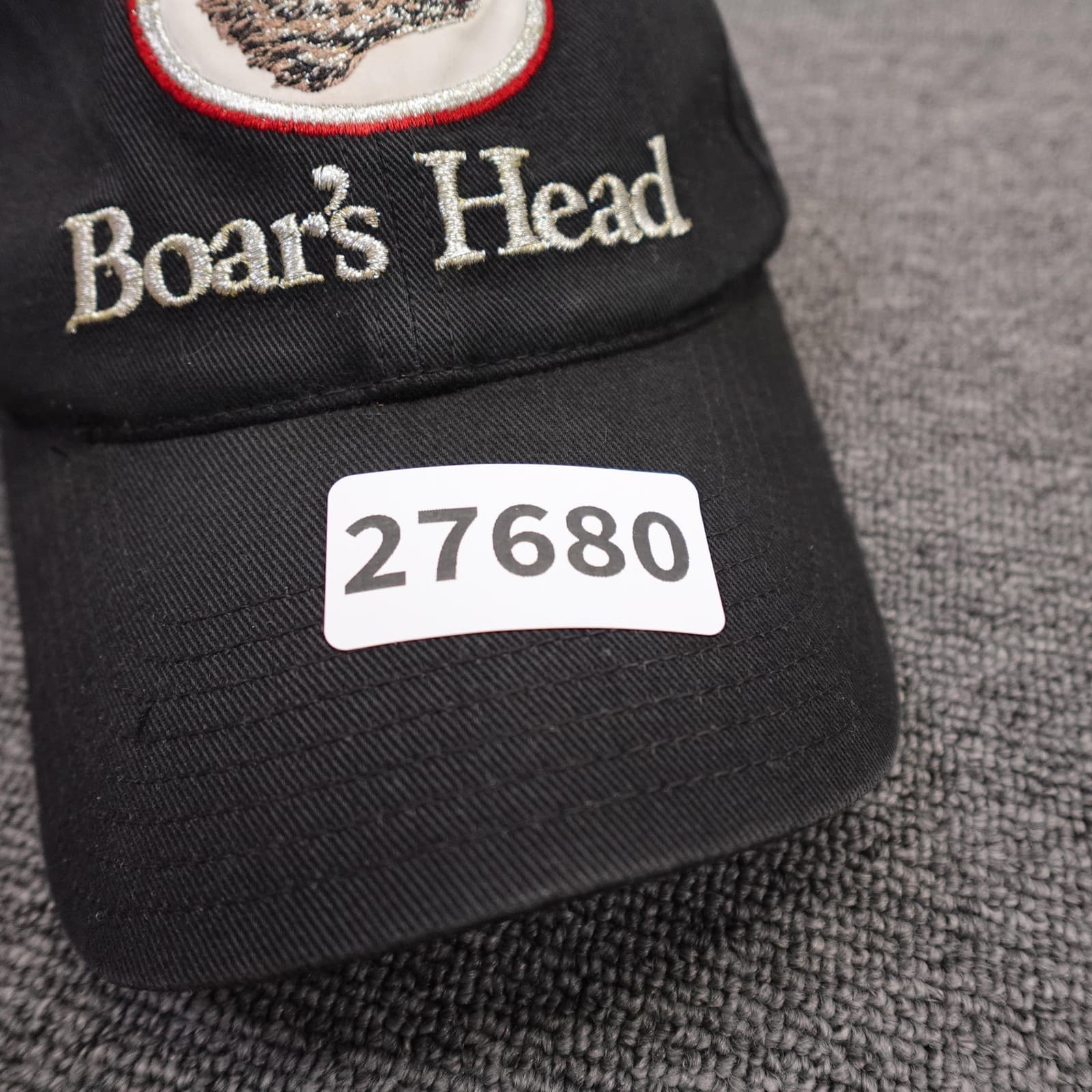 Boar's Head Brand Hat Cap Snap Back Mens One Size Black Twill Baseball Logo - Thumbnail 9