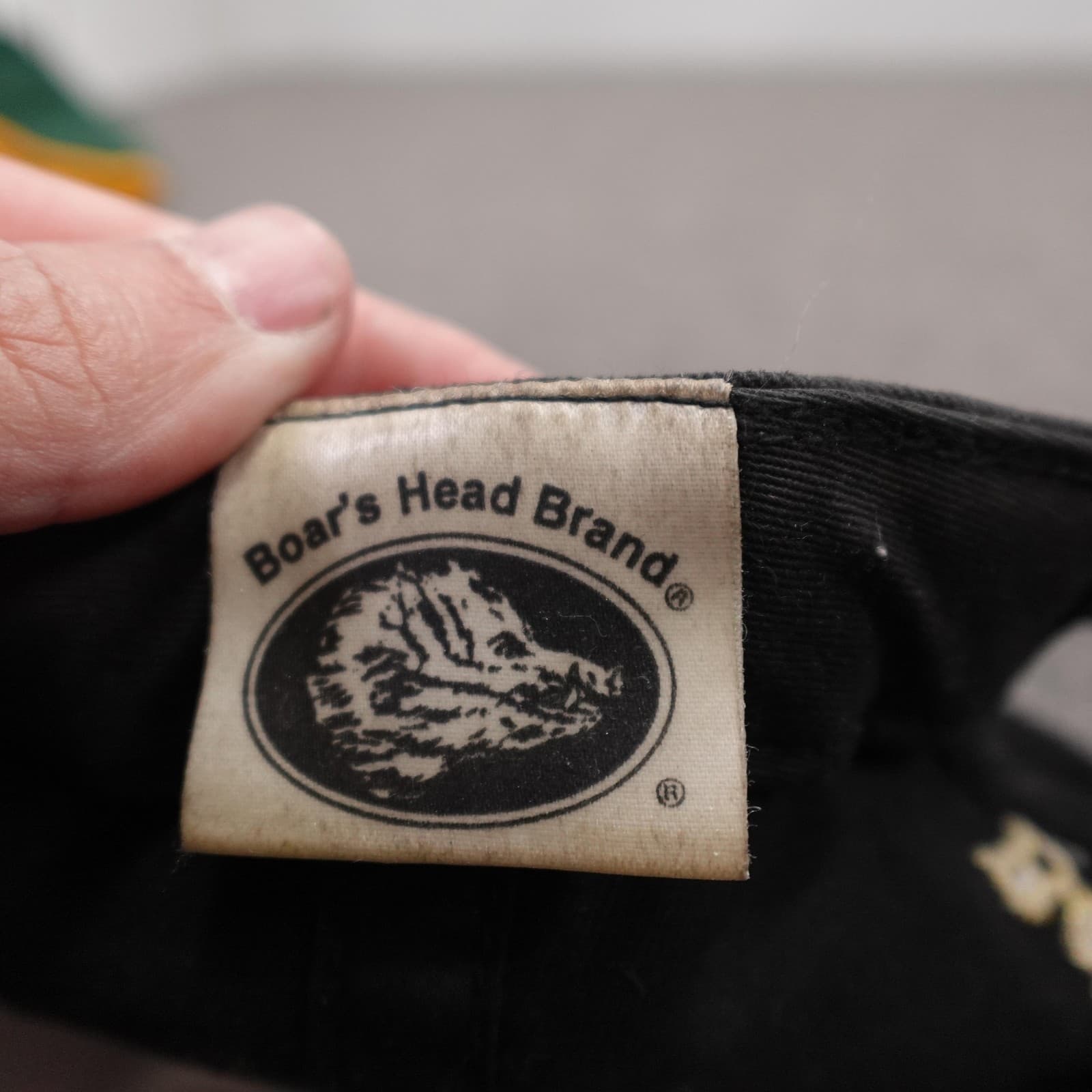Boar's Head Brand Hat Cap Snap Back Mens One Size Black Twill Baseball Logo - Thumbnail 7