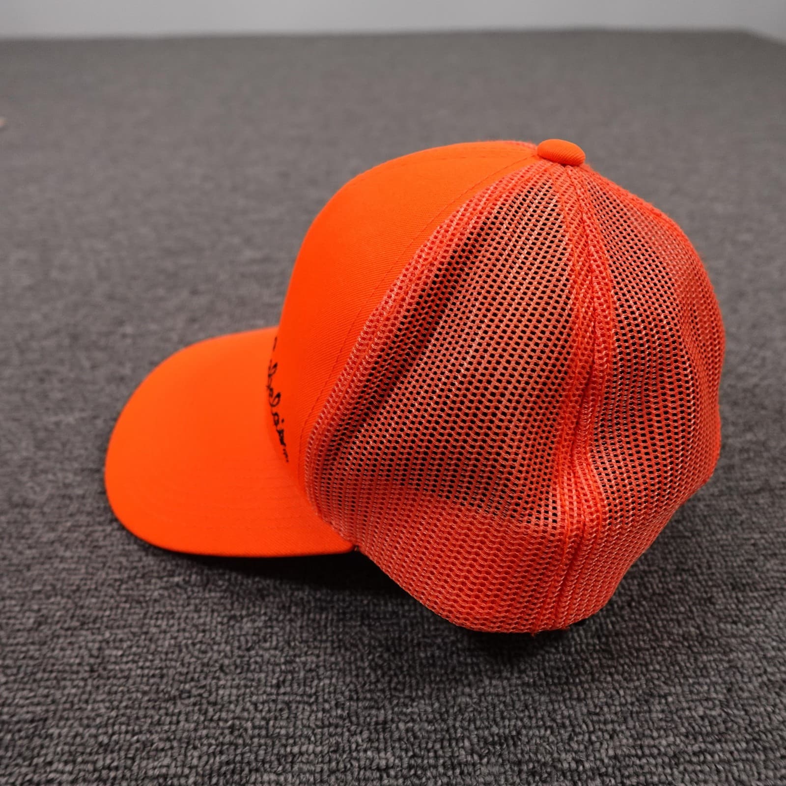 Cabela's Hat Cap Snap Back Mens One Size Blaze Orange Mesh Trucker Hunting - Thumbnail 4