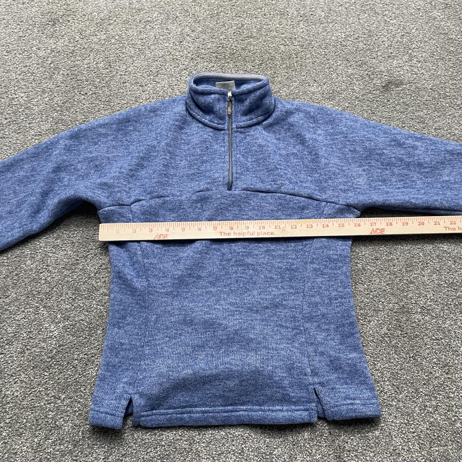 Vintage Patagonia Sweater Womens XS Blue Synchilla 1/4 Zip Fleece Made USA 2005 - Thumbnail 5