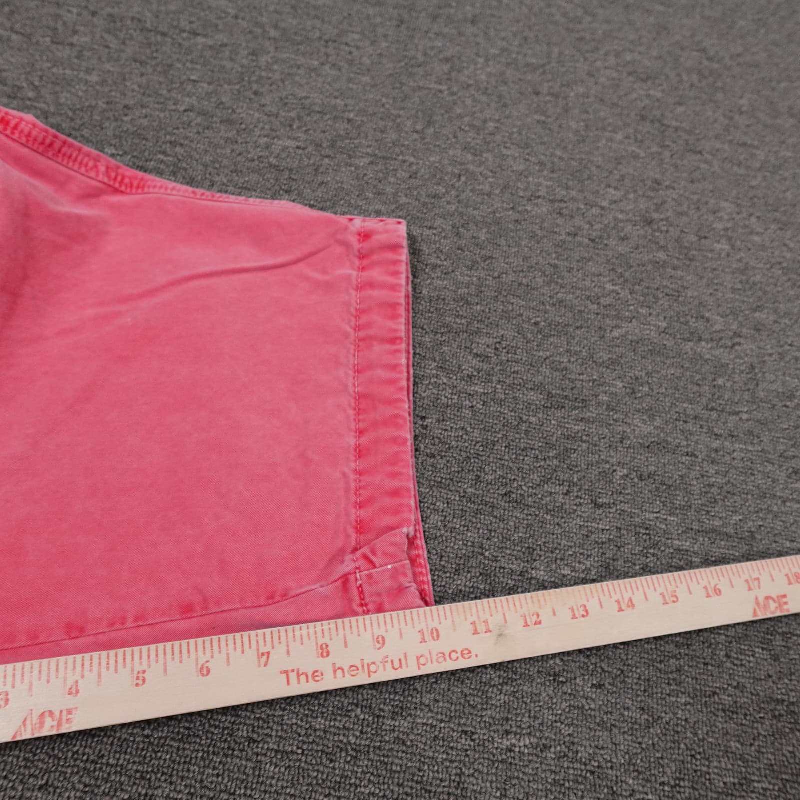 Hollister Shorts Mens 33 Pink Chino Canvas Cotton 11 Inseam Casual Travel Summer - Thumbnail 7