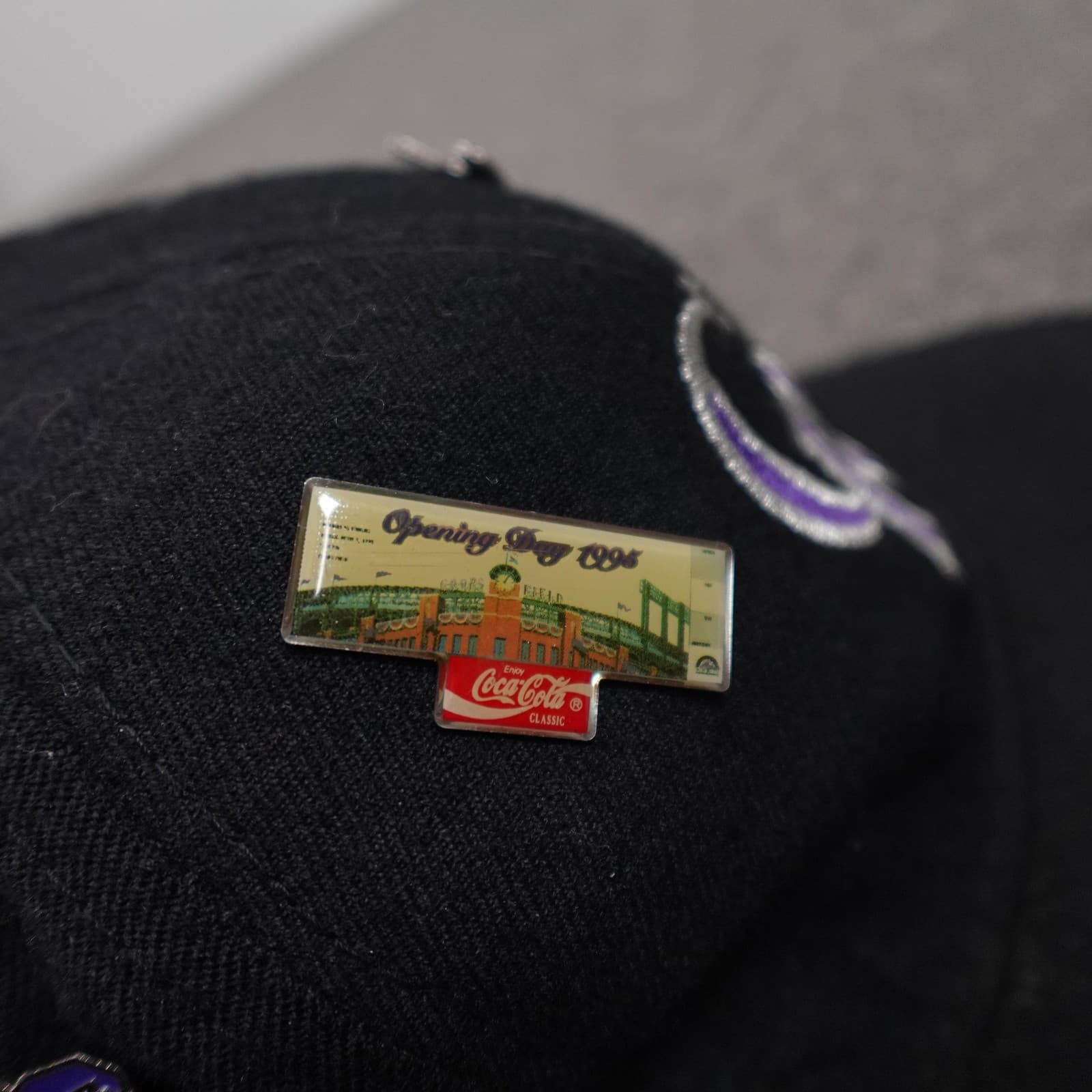 Vintage Colorado Rockies Hat Cap Fitted Mens 7 1/4 Black MLB Sports Specialties - Thumbnail 6