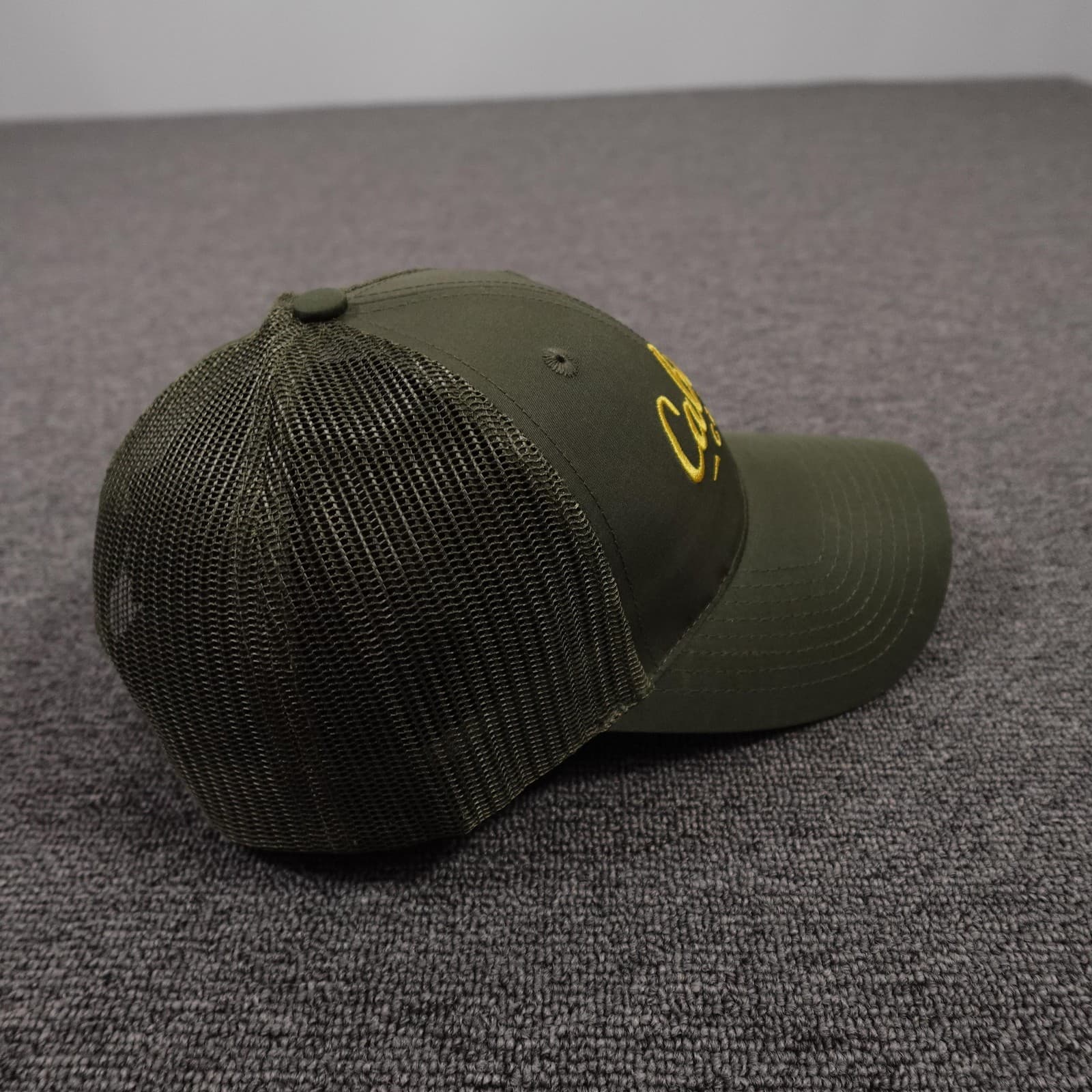 Cabela's Club Hat Cap Snap Back Mens One Size Green Mesh Trucker Embroidered - Thumbnail 4