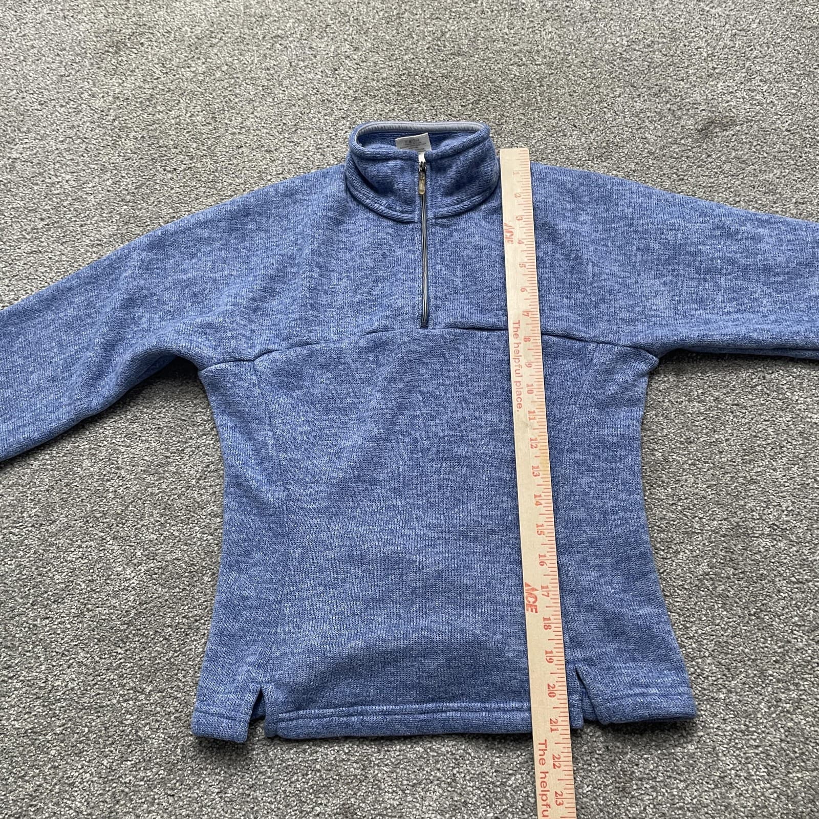 Vintage Patagonia Sweater Womens XS Blue Synchilla 1/4 Zip Fleece Made USA 2005 - Thumbnail 6