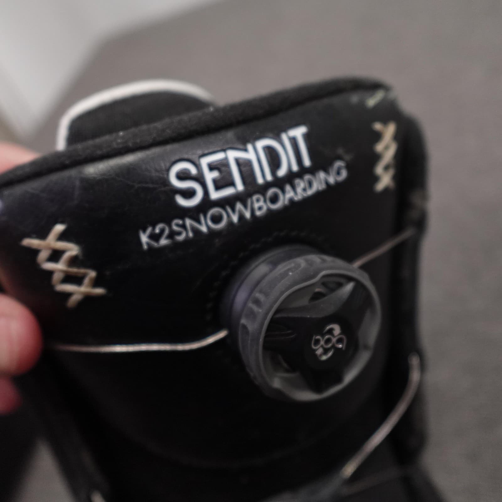 K2 Sendit BOA Snowboard Boots Womens 9 Black White Dial Lacing Rubber Sole - Thumbnail 6