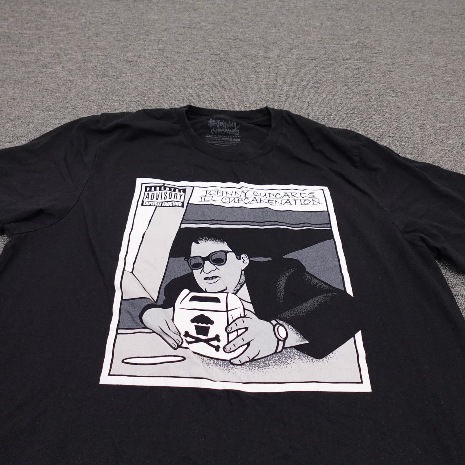 Johnny Cupcakes Shirt Mens XL Black Graphic Logo Tee Tagless Streetwear - Thumbnail 3