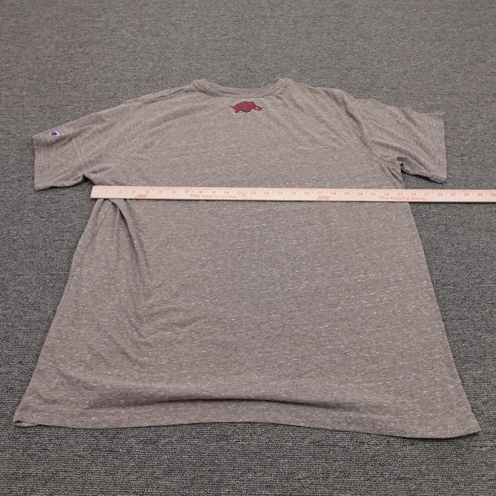 Arkansas Razorbacks Shirt Mens 2XL Gray NCAA Football Champion Graphic Tee - Thumbnail 5