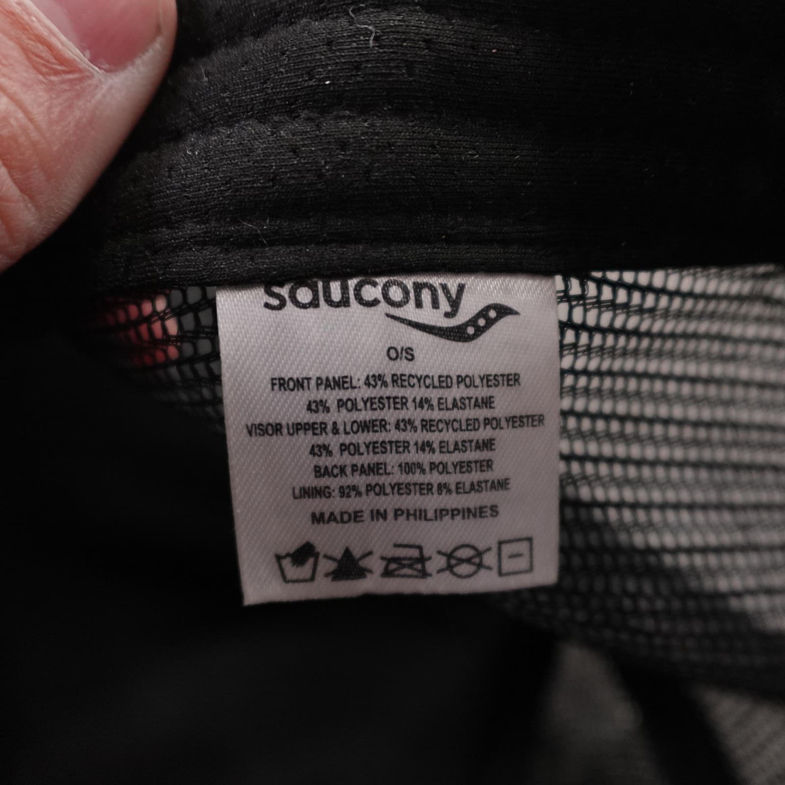 Saucony Hat Cap Snap Back Mens One Size Blue Mesh Trucker Running Logo - Thumbnail 7