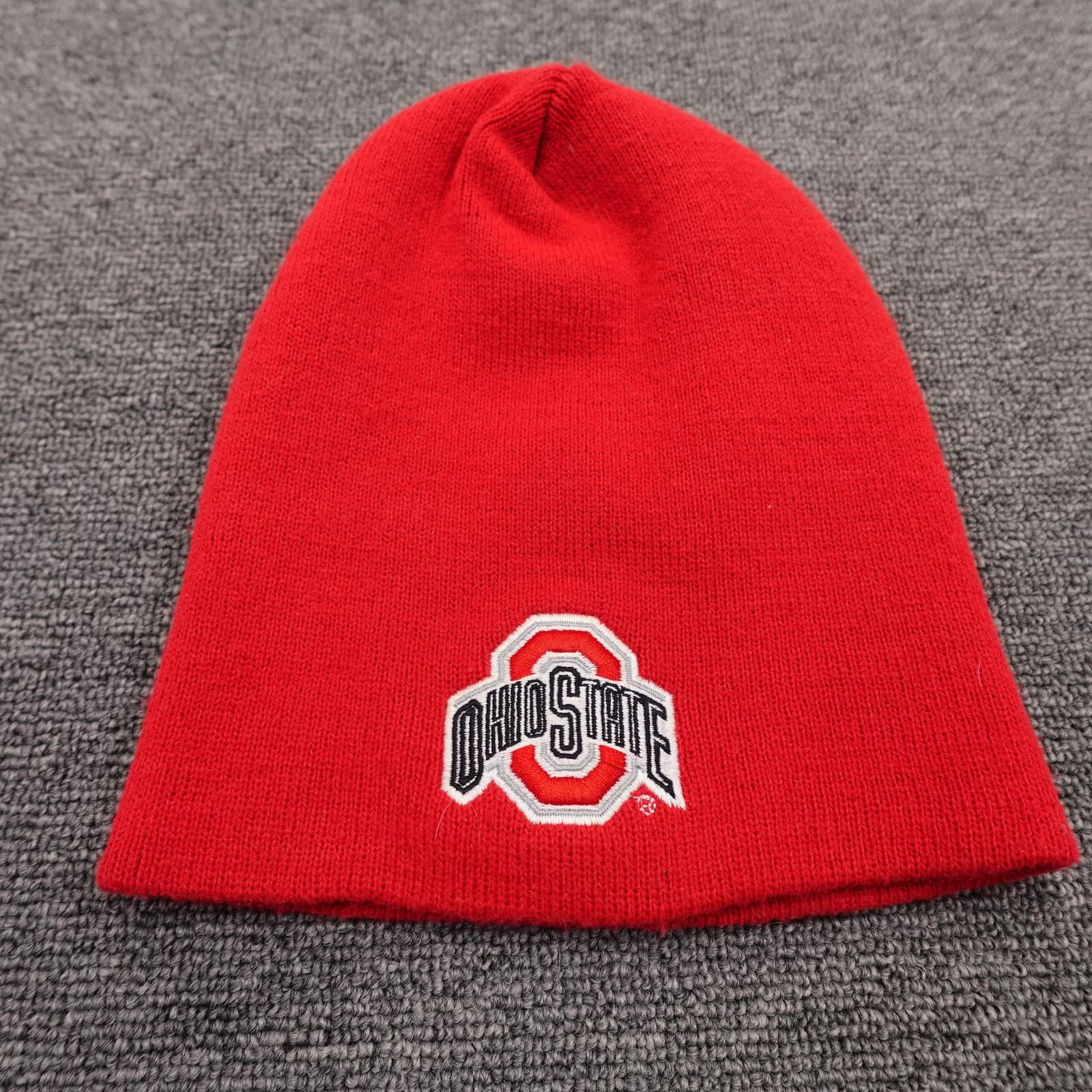 Vintage Ohio State Buckeyes Hat Beanie Mens One Size Red NCAA Football Reebok