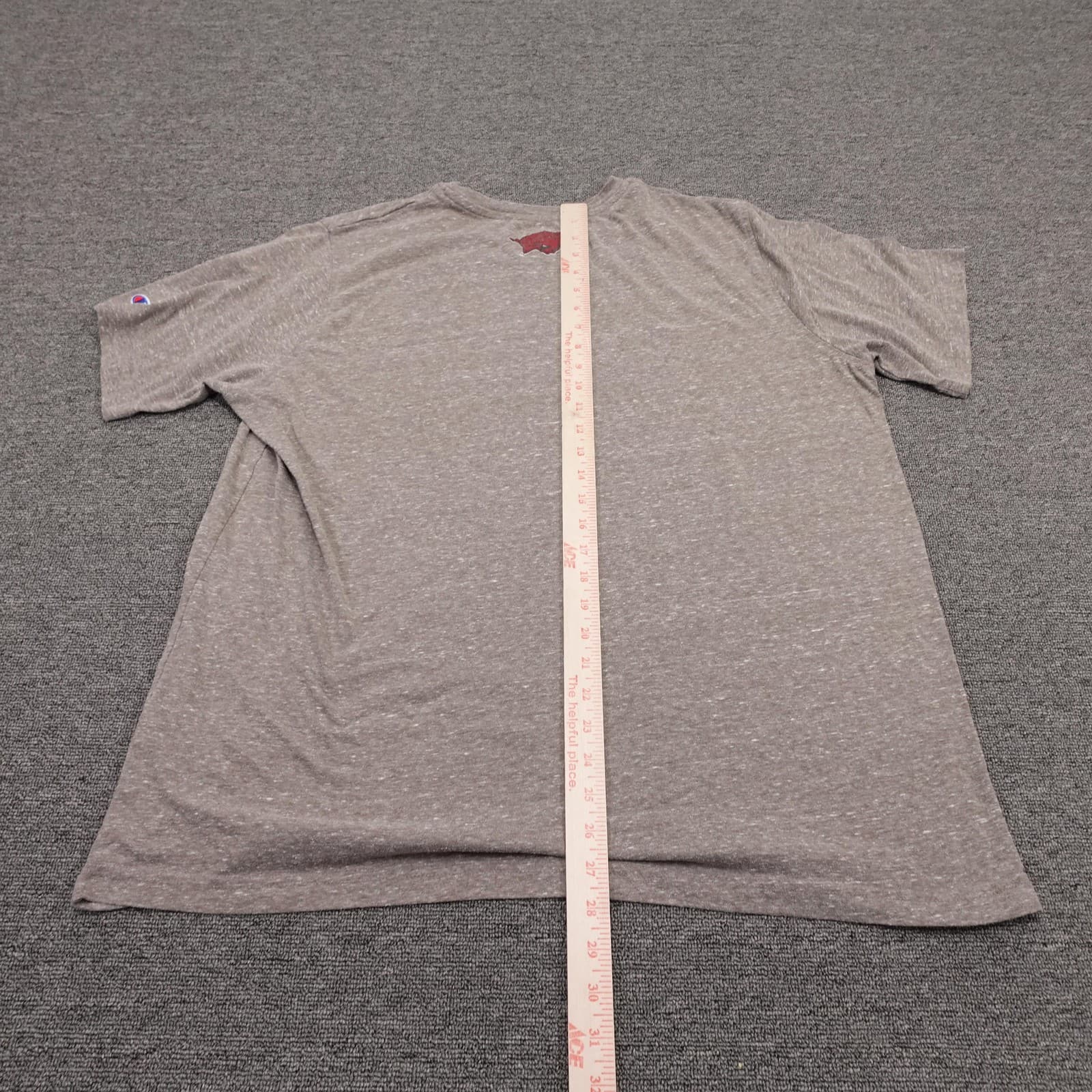 Arkansas Razorbacks Shirt Mens 2XL Gray NCAA Football Champion Graphic Tee - Thumbnail 6