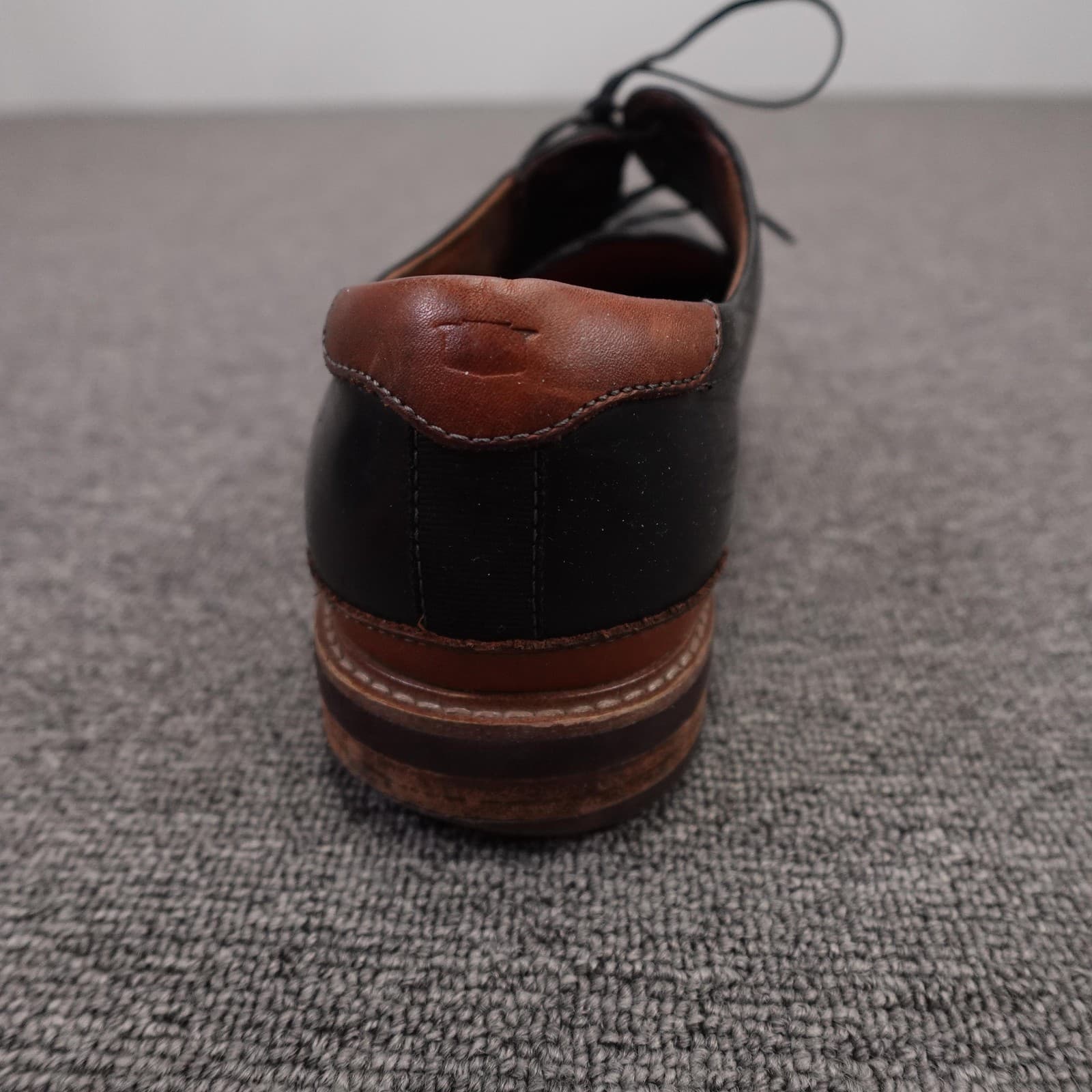 Florsheim Shoes Mens 10 Black Leather Derby Lace Up Dress Round Toe 14272-010 - Thumbnail 4