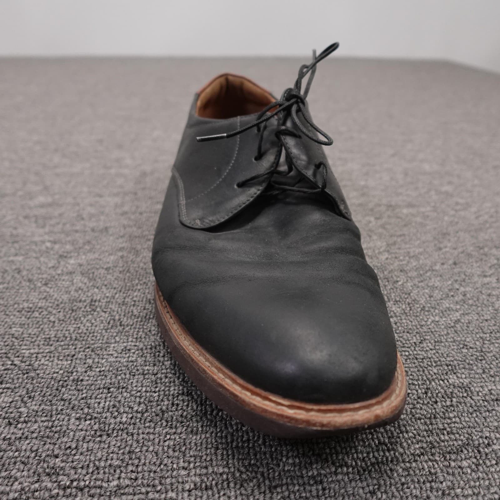 Florsheim Shoes Mens 10 Black Leather Derby Lace Up Dress Round Toe 14272-010 - Thumbnail 9