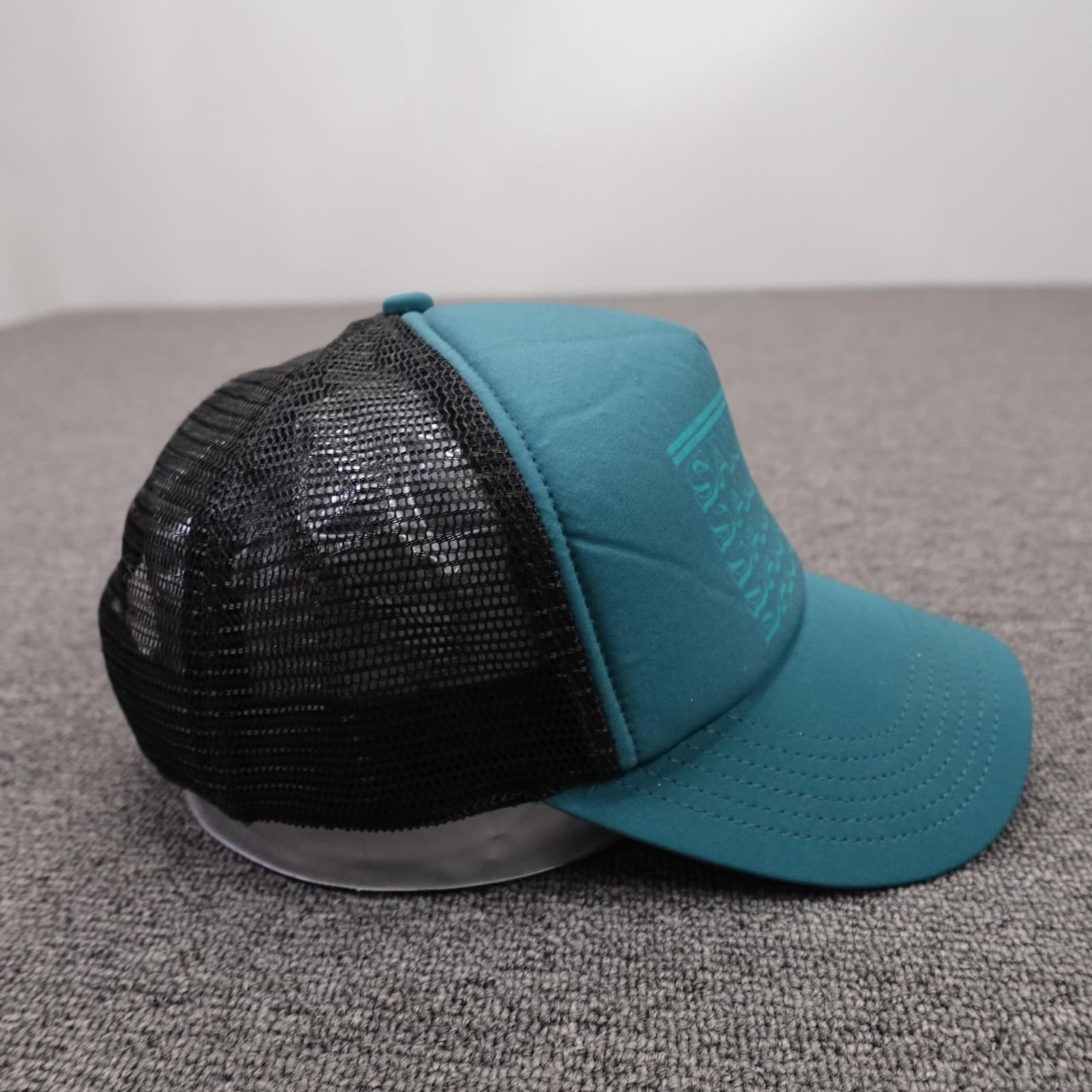 Saucony Hat Cap Snap Back Mens One Size Blue Mesh Trucker Running Logo - Thumbnail 5