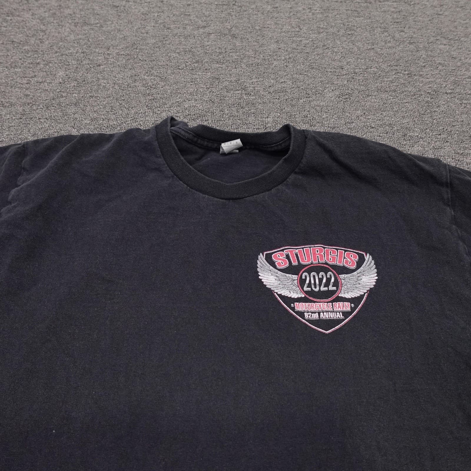 Sturgis Shirt Mens Medium Black 2022 Motorcycle Rally 82nd Annual Graphic Tee - Thumbnail 2