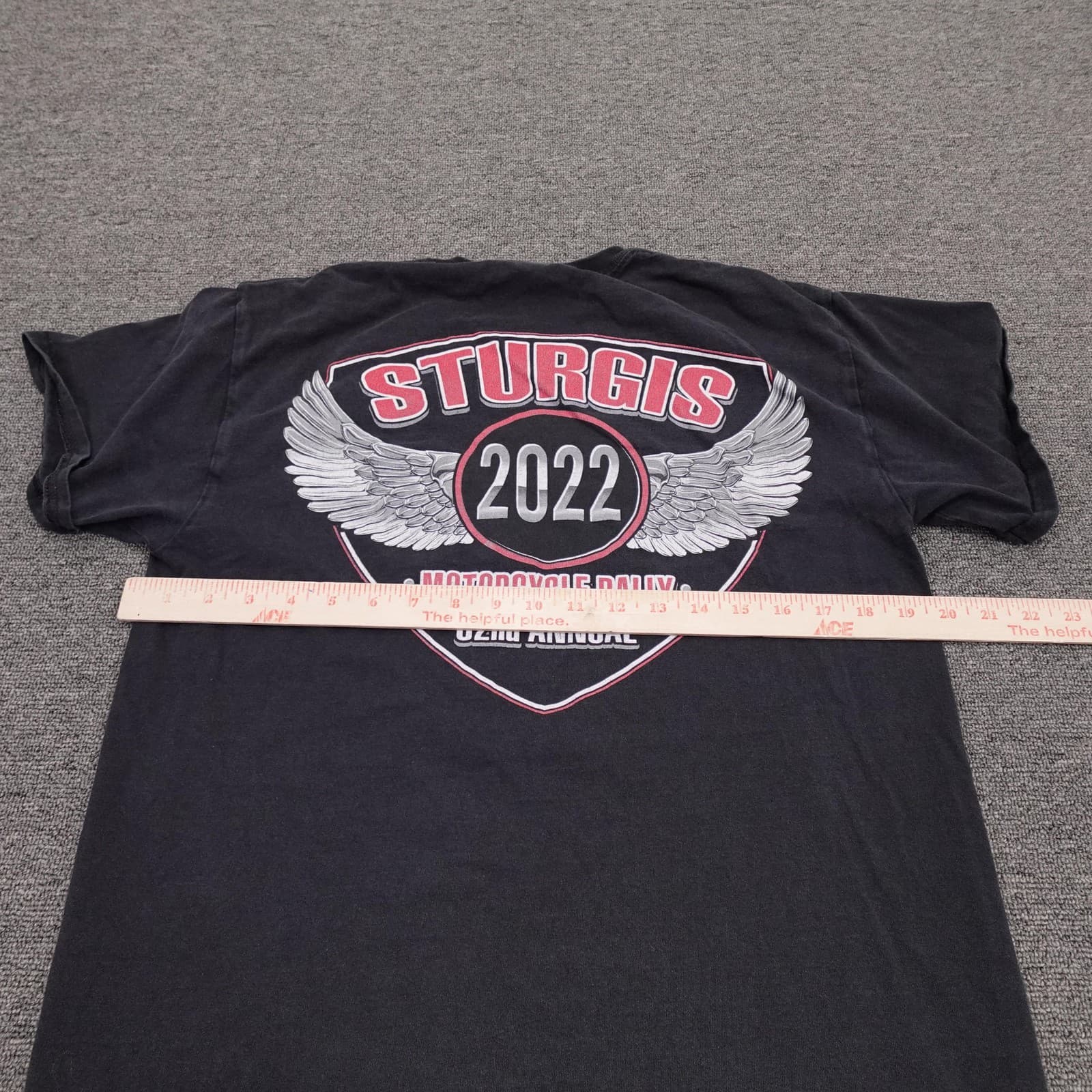 Sturgis Shirt Mens Medium Black 2022 Motorcycle Rally 82nd Annual Graphic Tee - Thumbnail 5