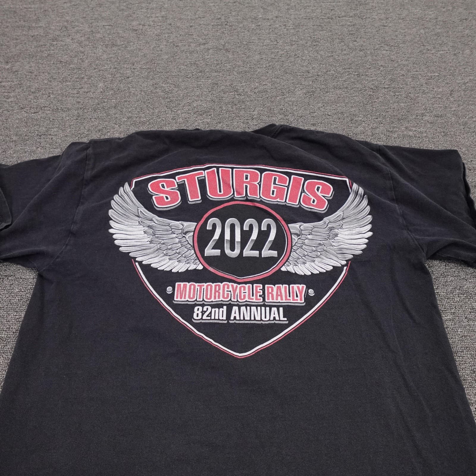 Sturgis Shirt Mens Medium Black 2022 Motorcycle Rally 82nd Annual Graphic Tee - Thumbnail 4