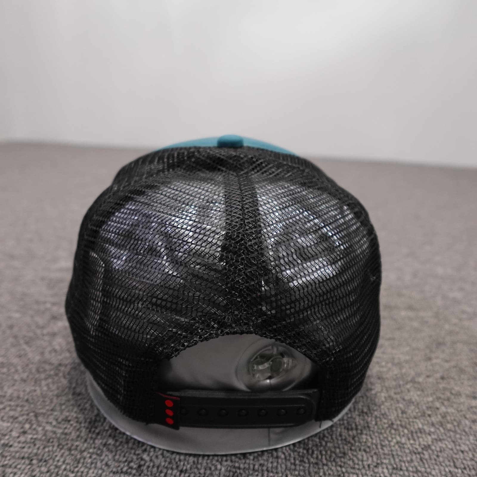 Saucony Hat Cap Snap Back Mens One Size Blue Mesh Trucker Running Logo - Thumbnail 4