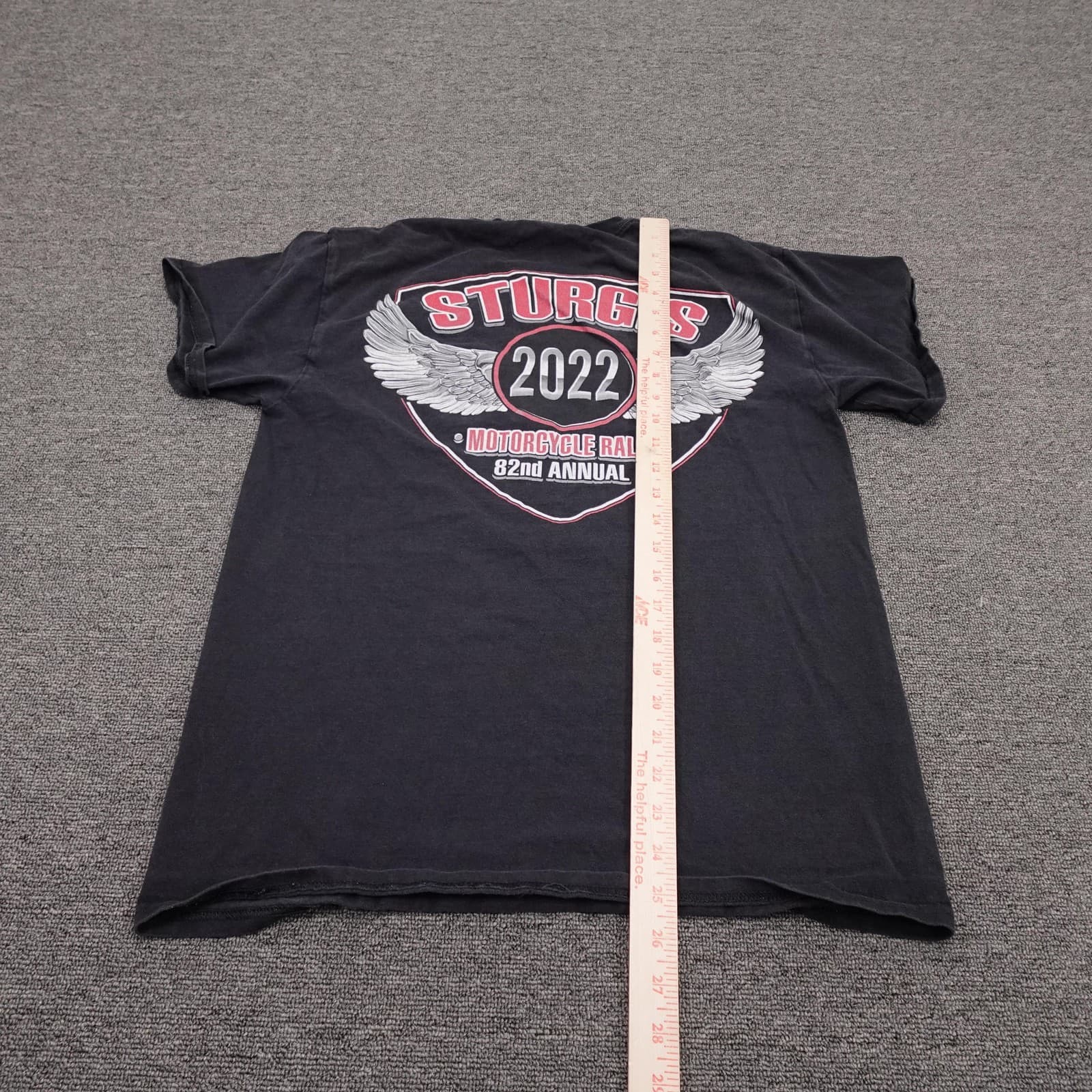 Sturgis Shirt Mens Medium Black 2022 Motorcycle Rally 82nd Annual Graphic Tee - Thumbnail 6