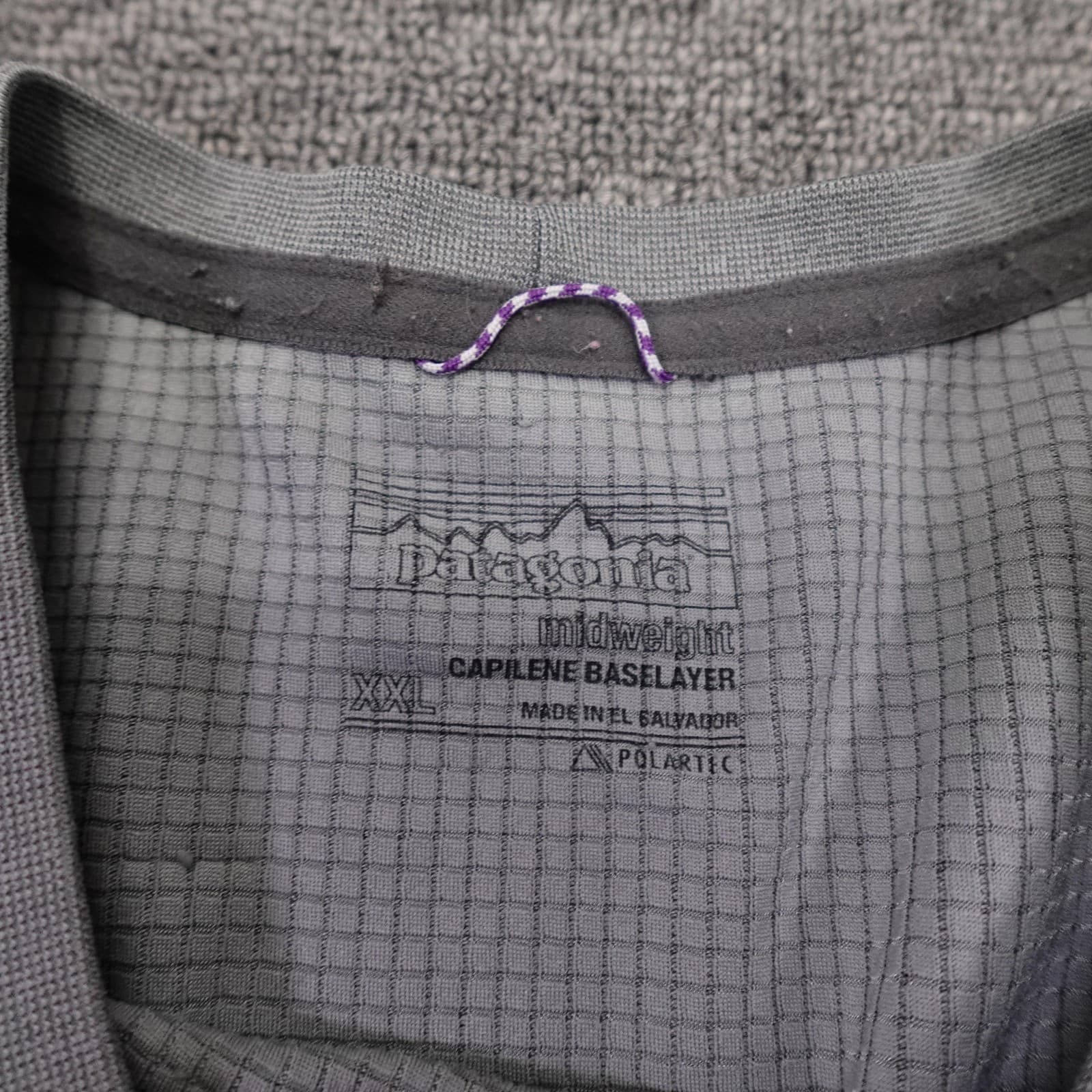 Patagonia Capilene Midweight Shirt Mens 2XL Gray Long Sleeve Base Layer Thermal - Thumbnail 5