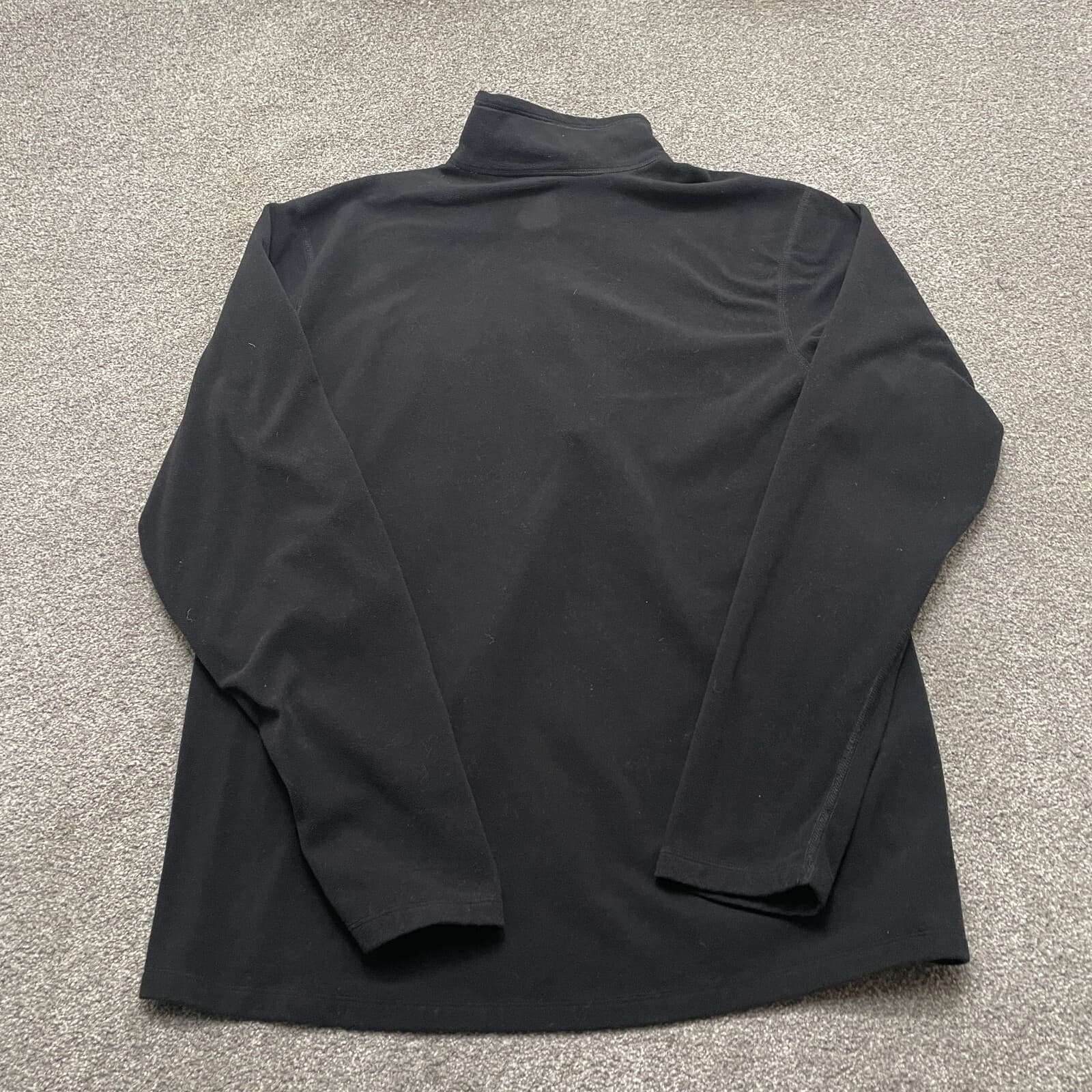 Eddie Bauer Sweater XLT Black 1/4 Zip First Ascent Hiking Fleece Mens READ - Thumbnail 9