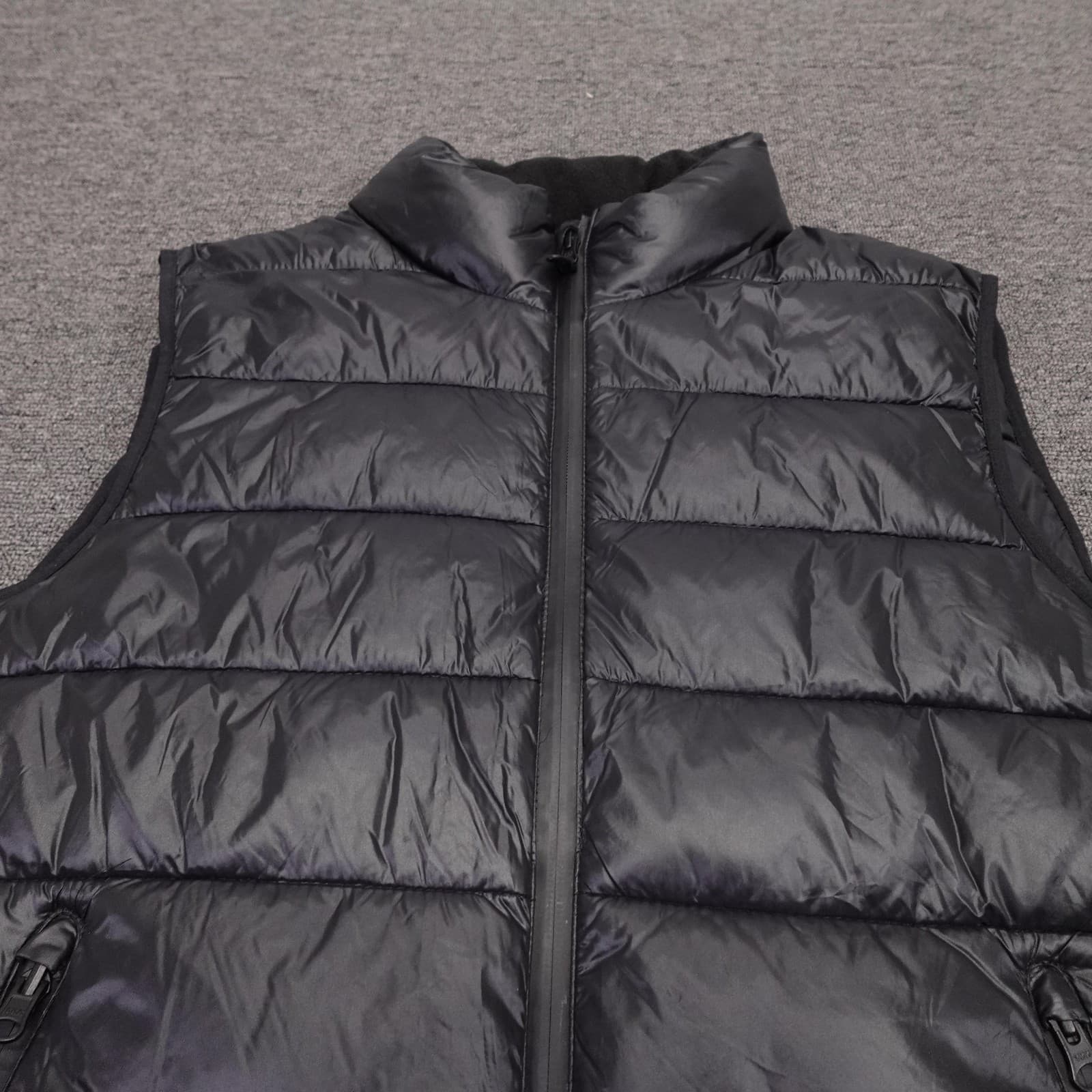 Abercrombie & Fitch Vest Mens Medium Black Primaloft Puffer Packable Insulated - Thumbnail 2
