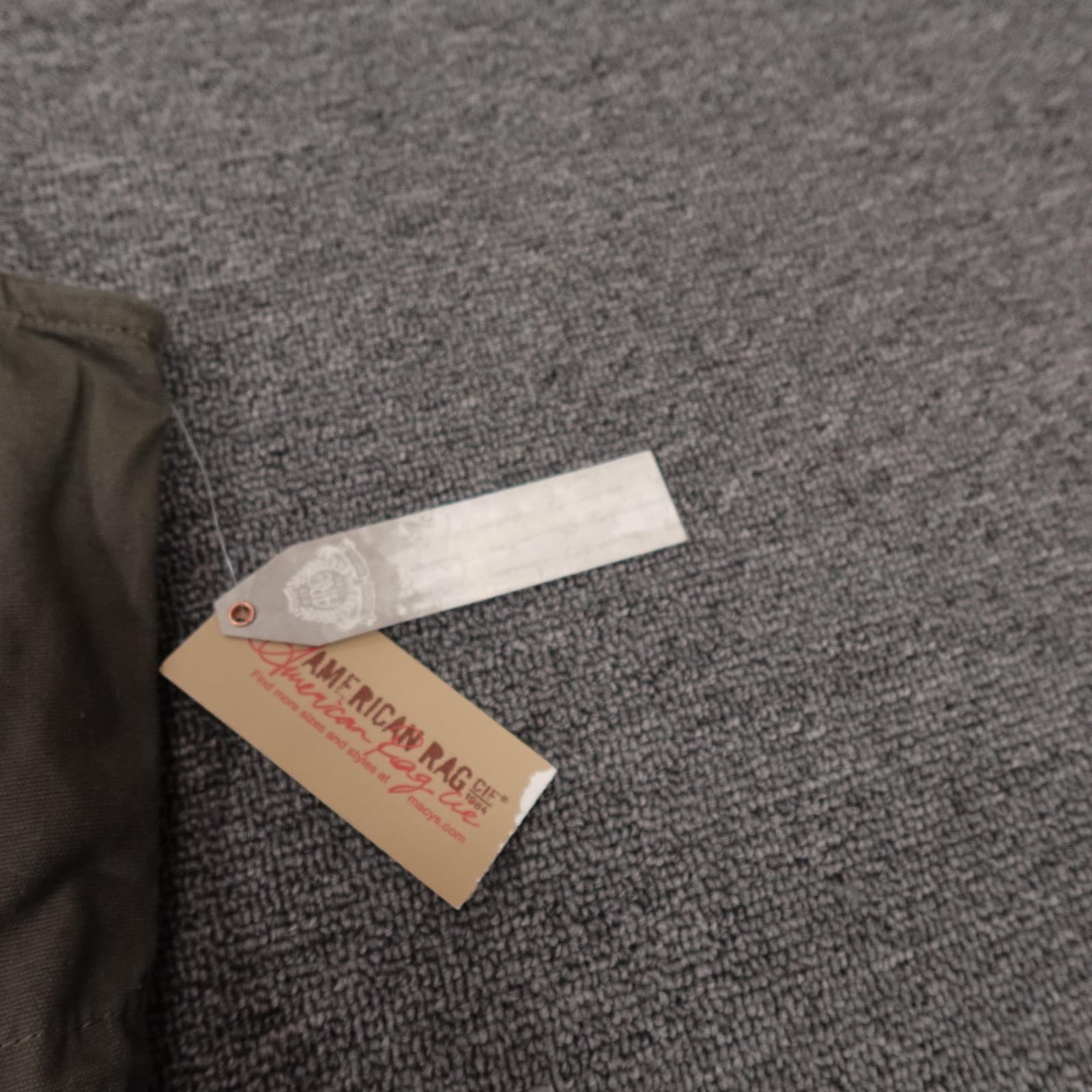 American Rag Cie Vest Juniors Large Green Anorak Twill Utility Full Zip Pockets - Thumbnail 3