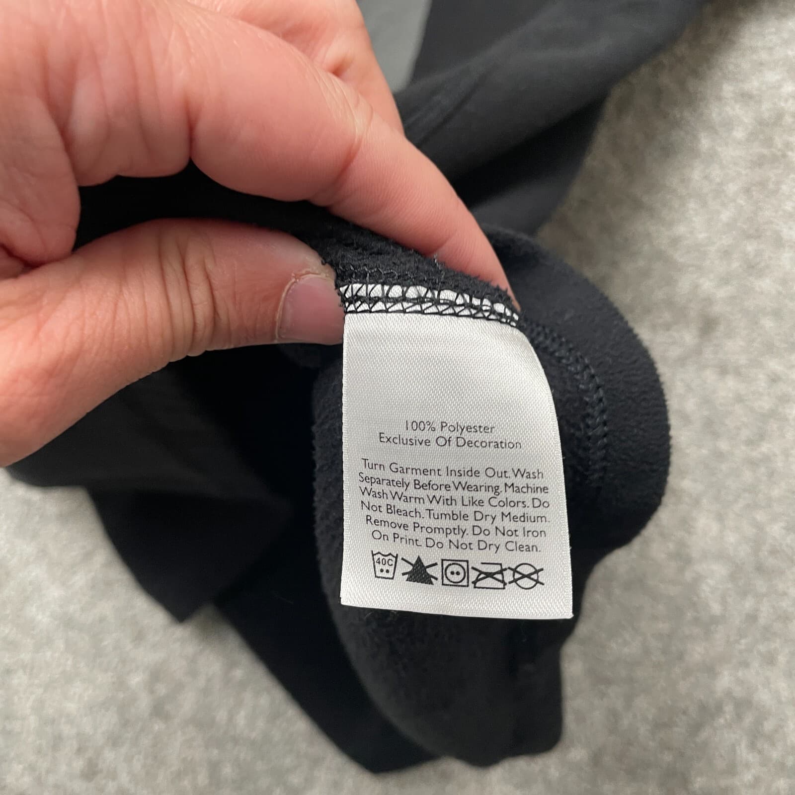 Eddie Bauer Sweater XLT Black 1/4 Zip First Ascent Hiking Fleece Mens READ - Thumbnail 8