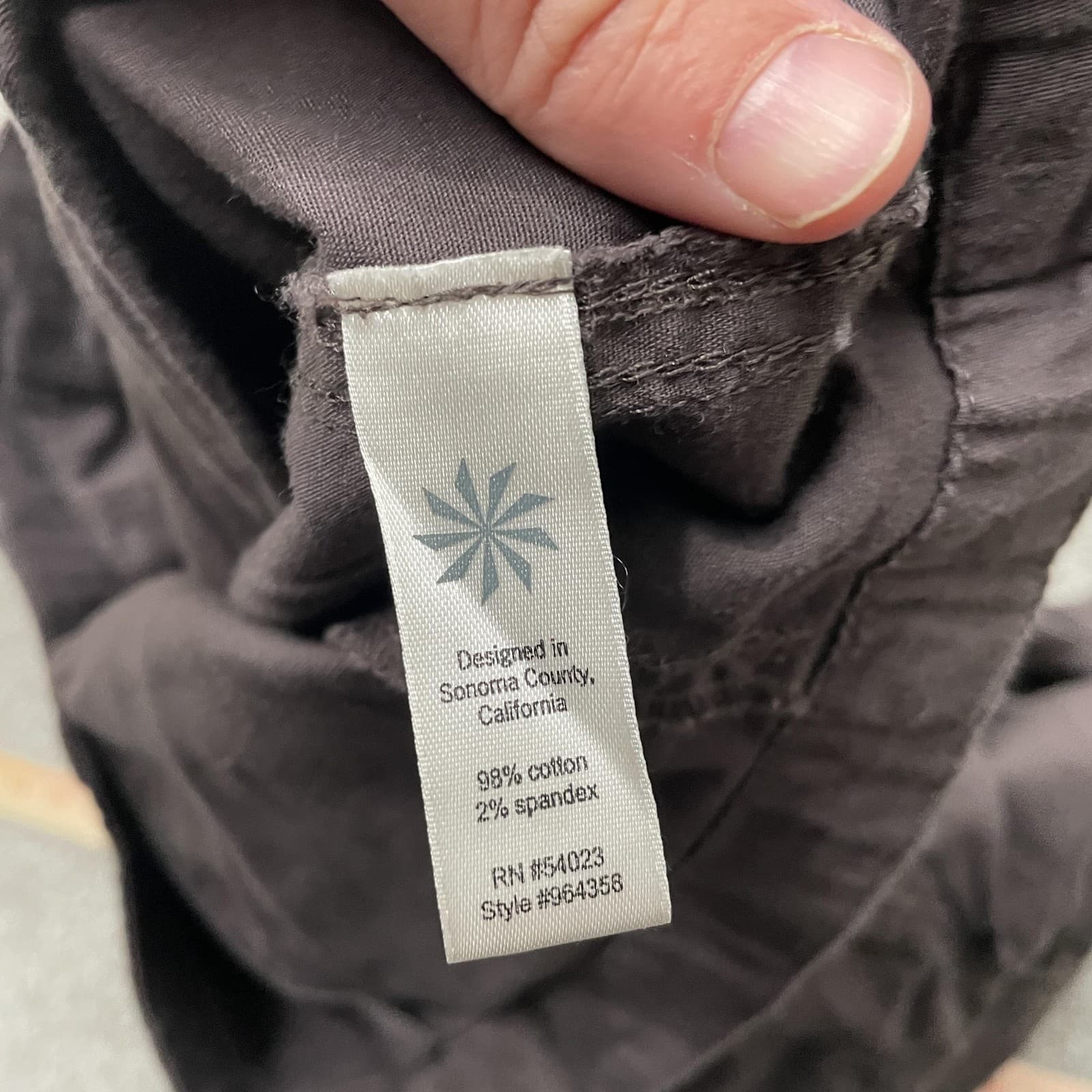 Athleta Jacket Womens XS Charcoal Gray Moto Cotton Stretch Zip Pockets 964358 - Thumbnail 7