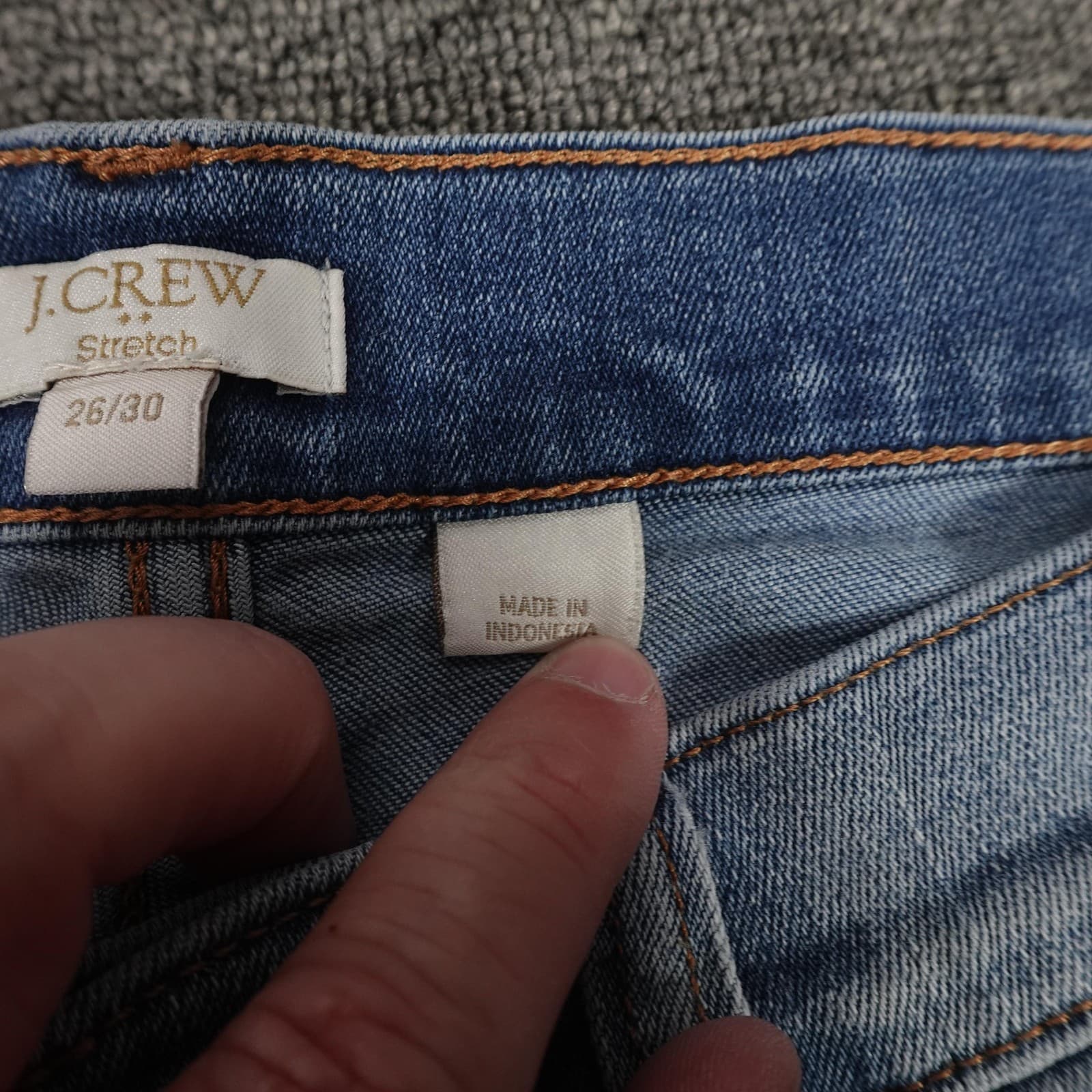 J.Crew Cutoff Shorts Womens 26/30 Blue Denim Stretch Raw Frayed Hem Casual - Thumbnail 4