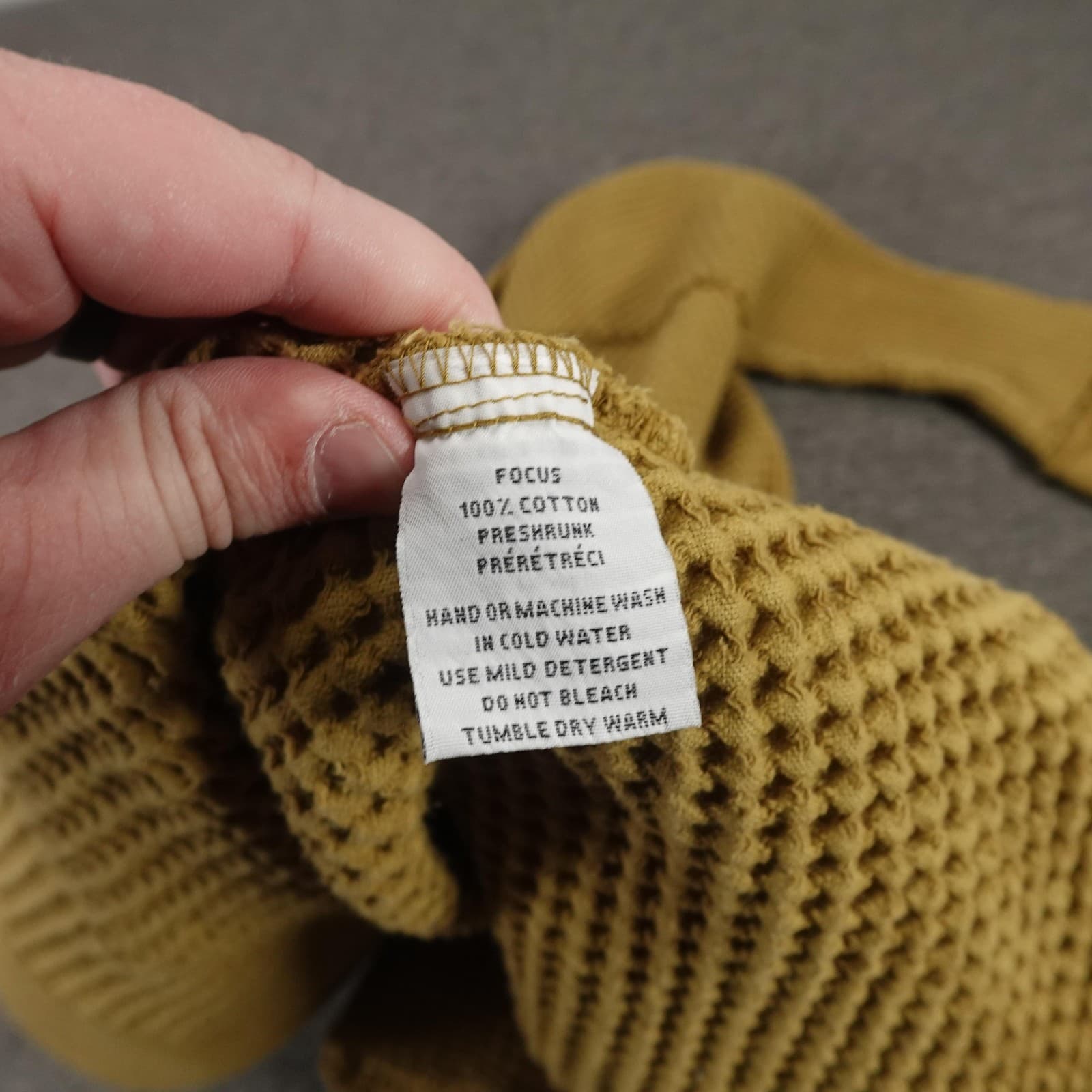 Focus Casual Life Cardigan Sweater Womens Medium Yellow Waffle Knit Open Front - Thumbnail 9