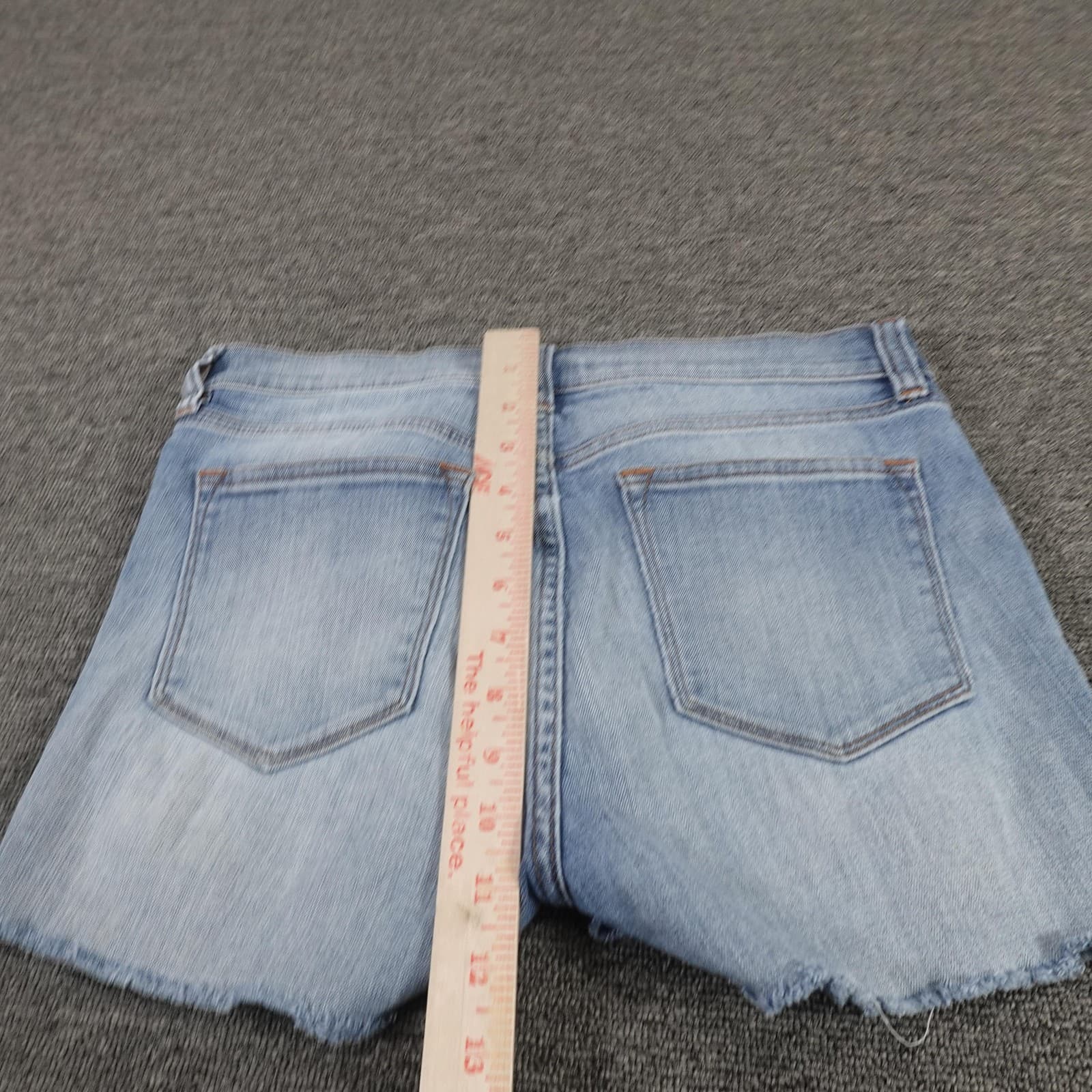 J.Crew Cutoff Shorts Womens 26/30 Blue Denim Stretch Raw Frayed Hem Casual - Thumbnail 7