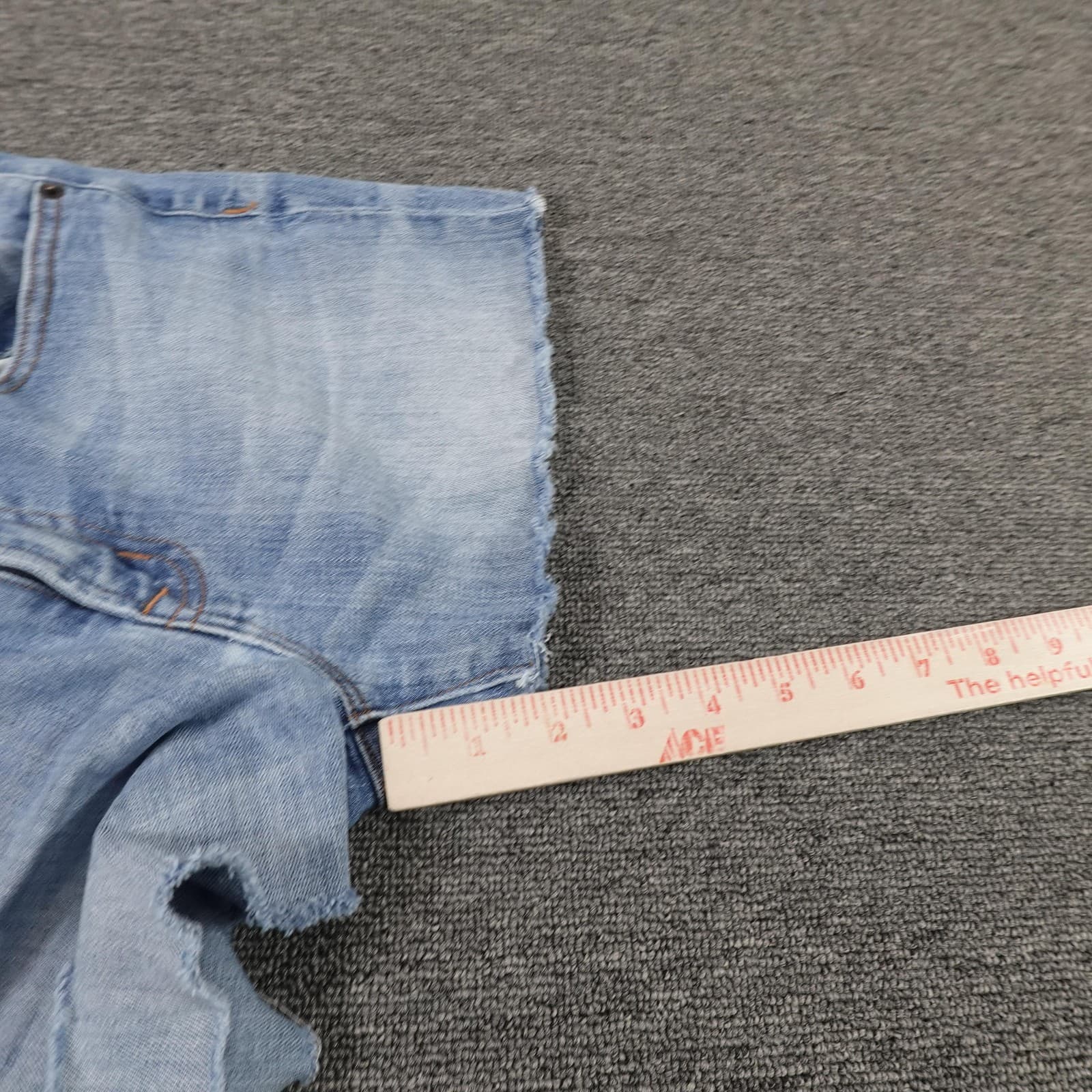 J.Crew Cutoff Shorts Womens 26/30 Blue Denim Stretch Raw Frayed Hem Casual - Thumbnail 8