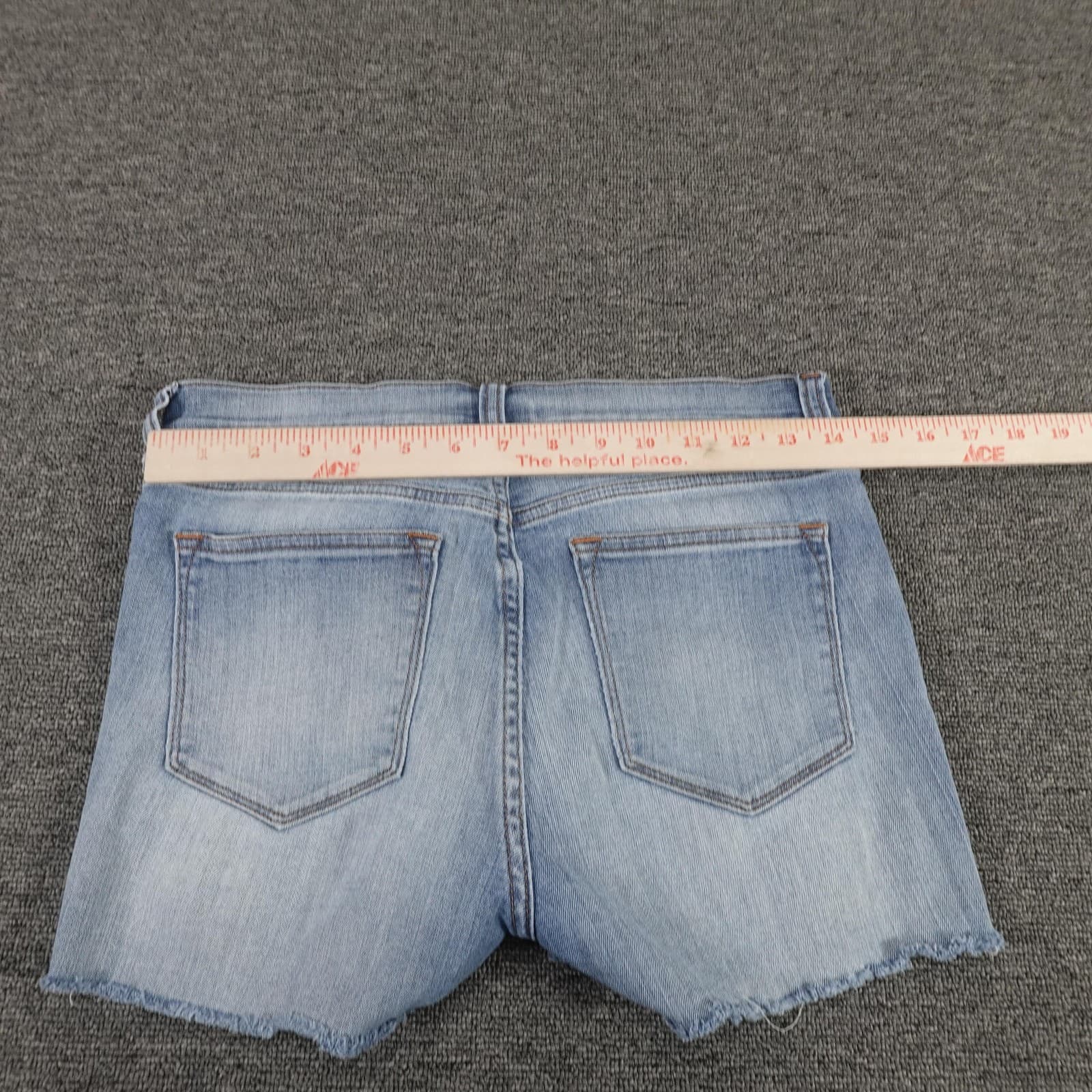 J.Crew Cutoff Shorts Womens 26/30 Blue Denim Stretch Raw Frayed Hem Casual - Thumbnail 6