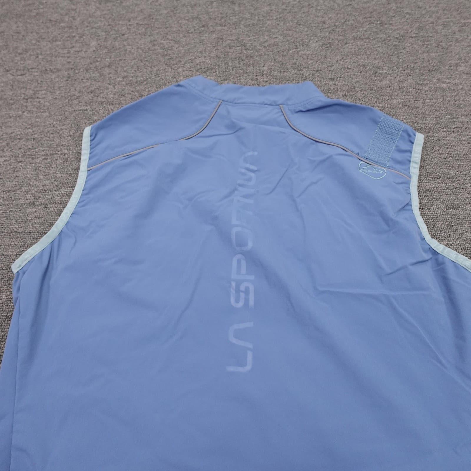 La Sportiva Cloud Vest Mens Small Blue Quilted Insulated Full Zip Lightweight - Thumbnail 4