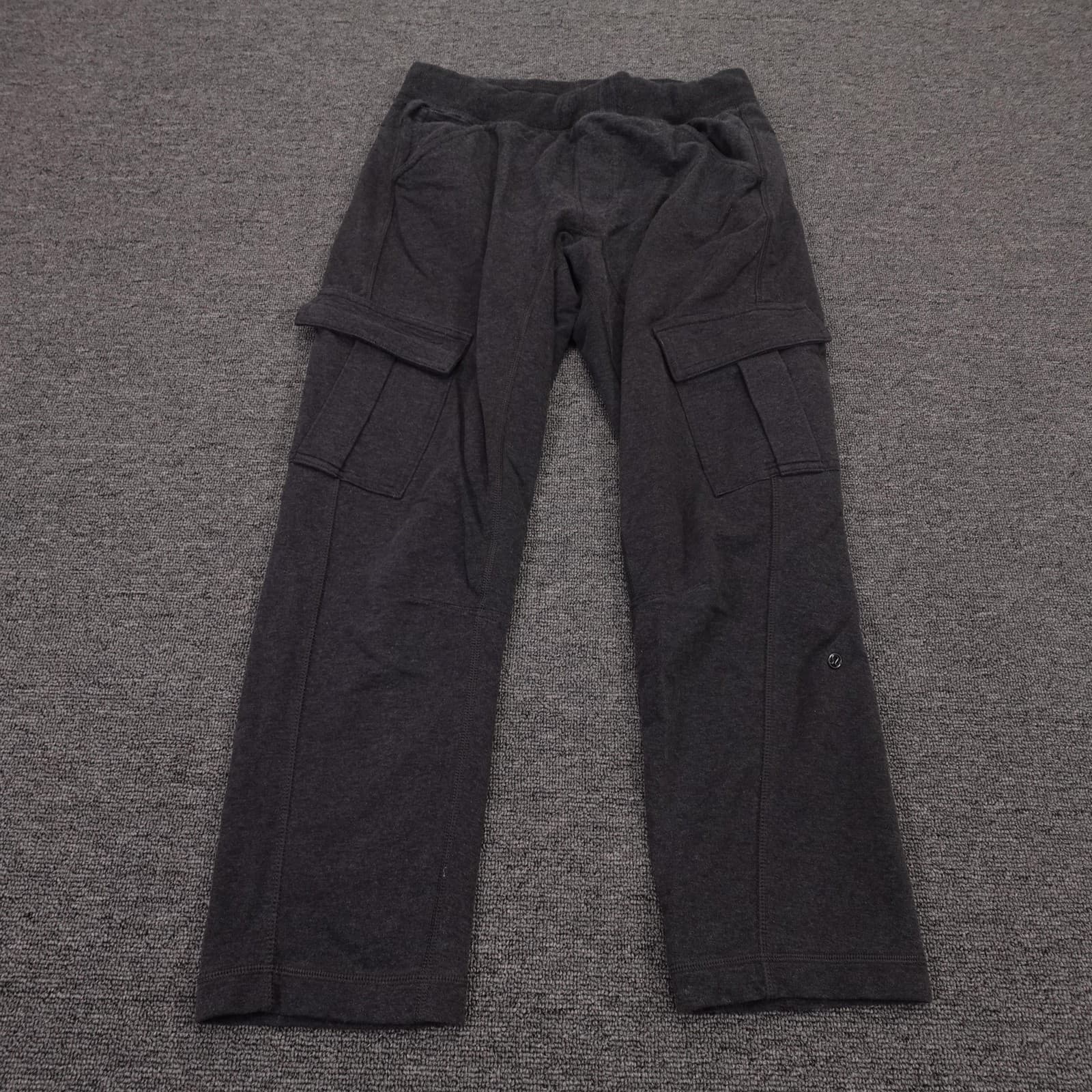 Lululemon Pants Womens 6 Gray Cargo Sweatpants Knit Straight Leg Yoga Athletic