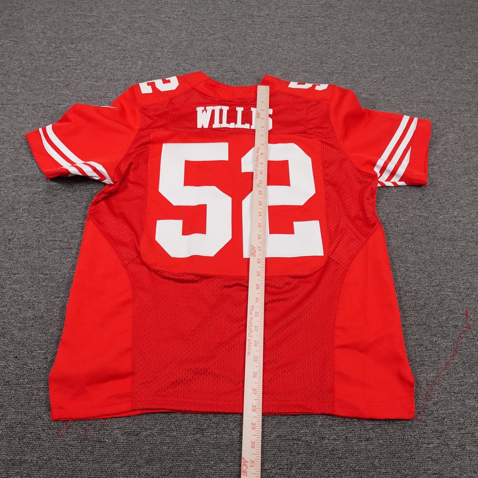 San Francisco 49ers Football Jersey Mens 40 Red NFL Nike Patrick Willis 52 - Thumbnail 9
