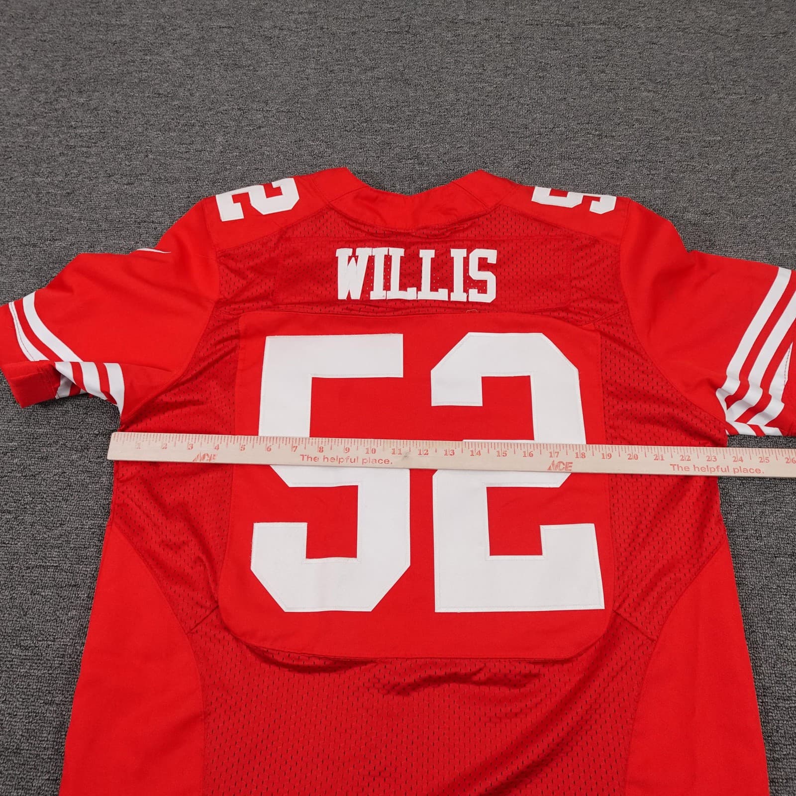 San Francisco 49ers Football Jersey Mens 40 Red NFL Nike Patrick Willis 52 - Thumbnail 8