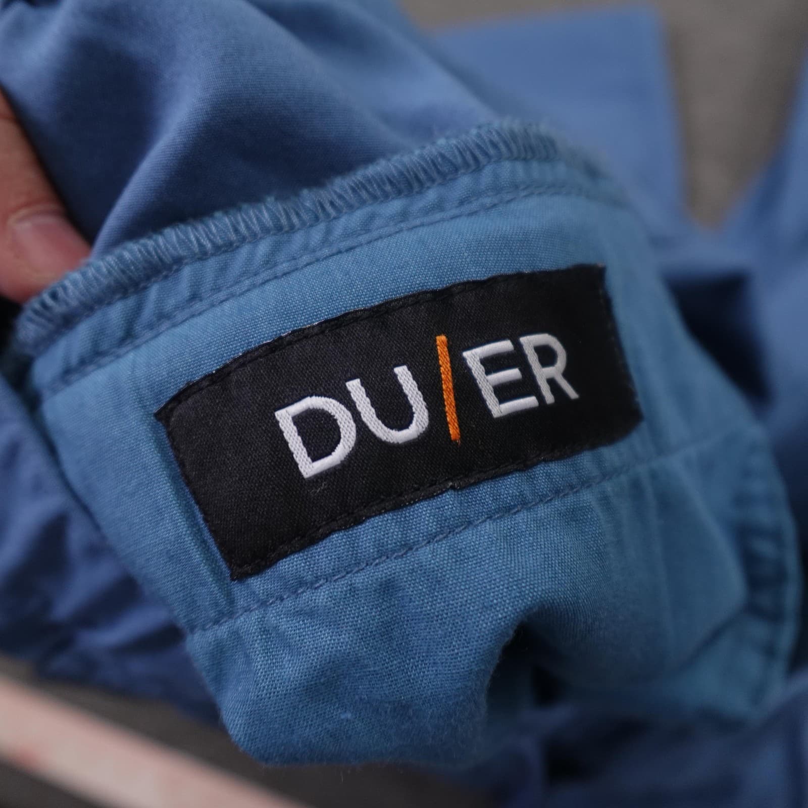 DUER NuStretch Jogger Pants Mens 30x28 Blue Elastic Waist Tapered Stretch Casual - Thumbnail 5
