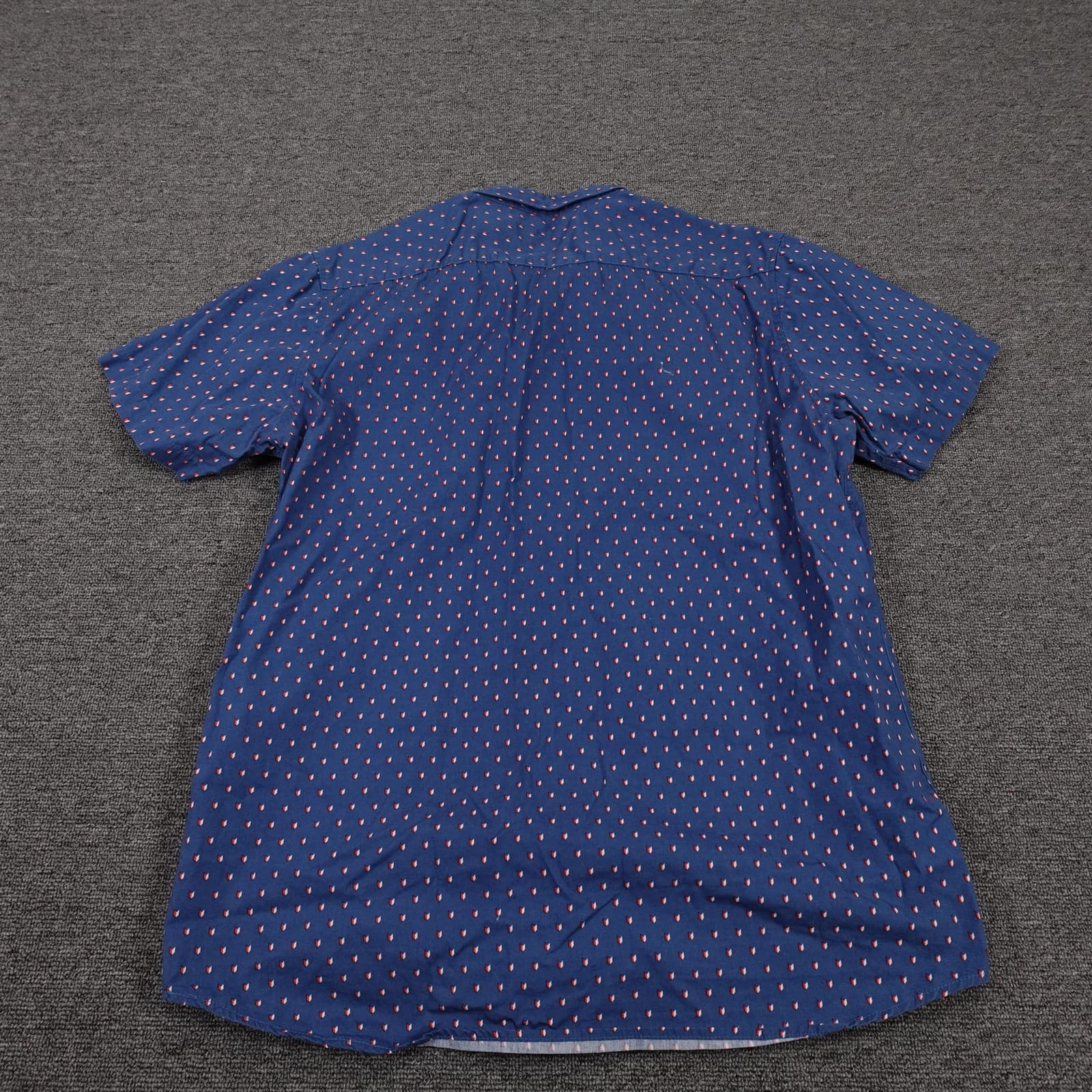 Molokai Surf Co Shirt Mens Large Blue Geometric Short Sleeve Button Up Casual - Thumbnail 7