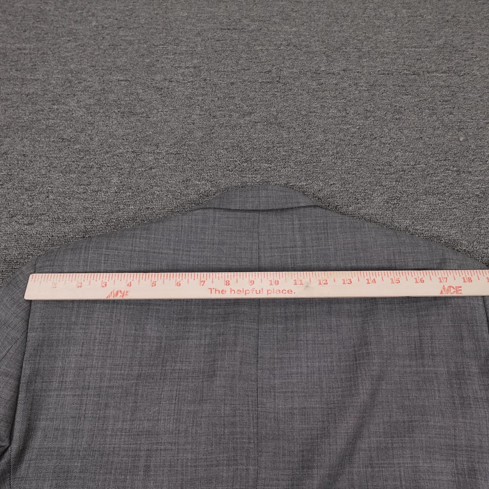 Chaps Blazer Mens 40S Gray Check Wool Suit Jacket 2 Button Business Formal - Thumbnail 6