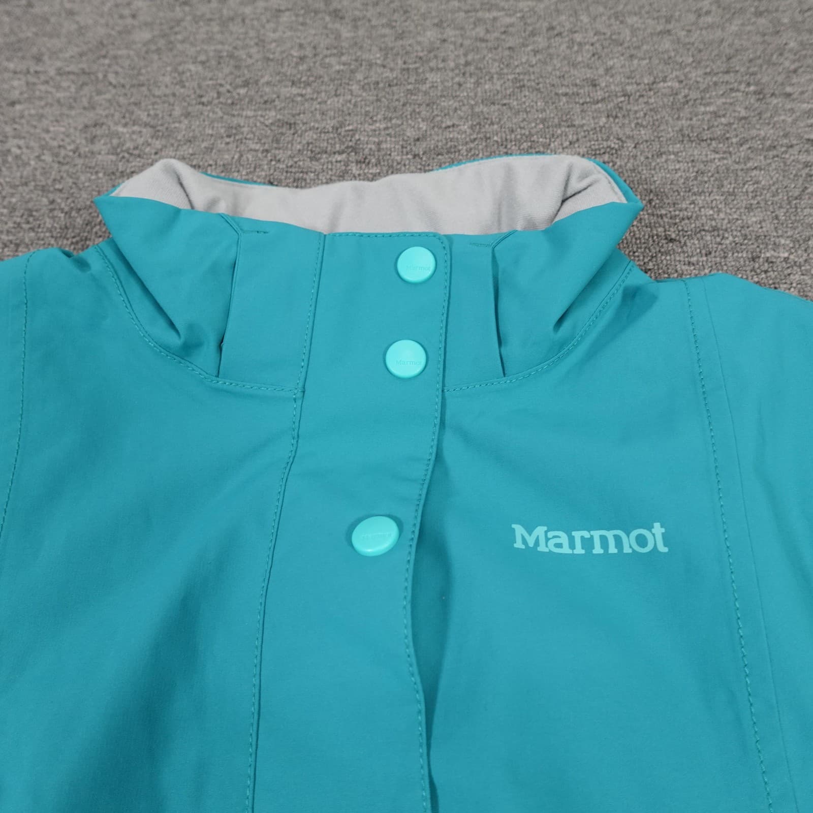 Marmot Jacket Youth Large Blue Insulated Snap Front Ski Winter Snow Coat - Thumbnail 3