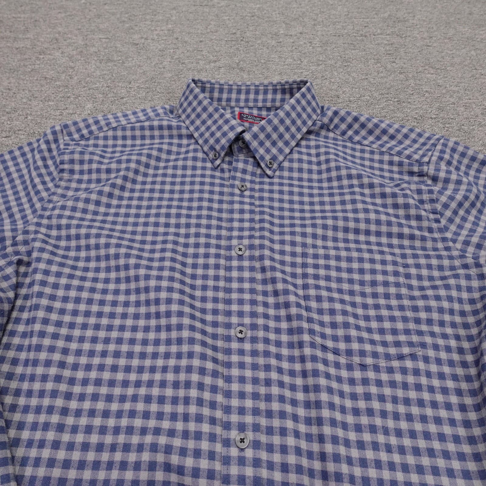UNTUCKit Shirt Mens 2XL Blue Check Long Sleeve Button Down Stretch Casual Woven - Thumbnail 2