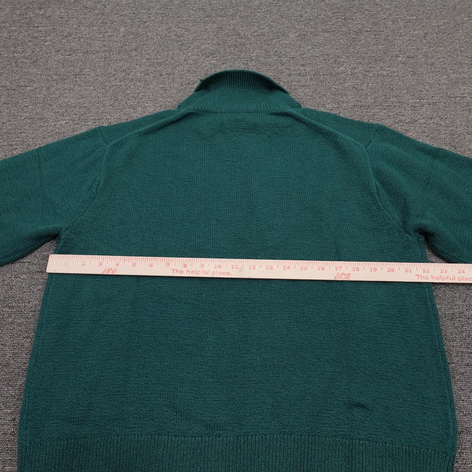 Banana Republic Sweater Womens Large Green Turtleneck Knit Pullover Stretch - Thumbnail 4